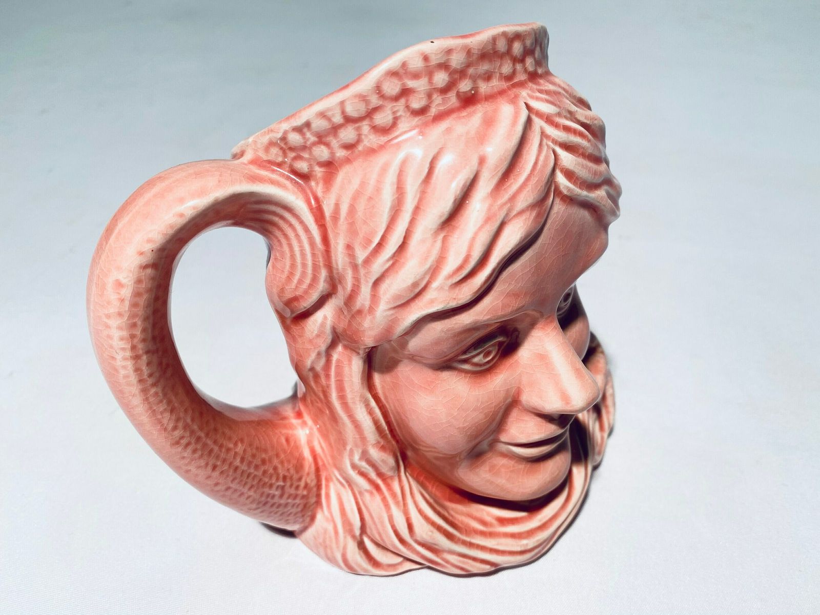 Royal Alma England Pink Coffee Mug Tea Cup / Face Mug / Vintage Teaware photo for sale