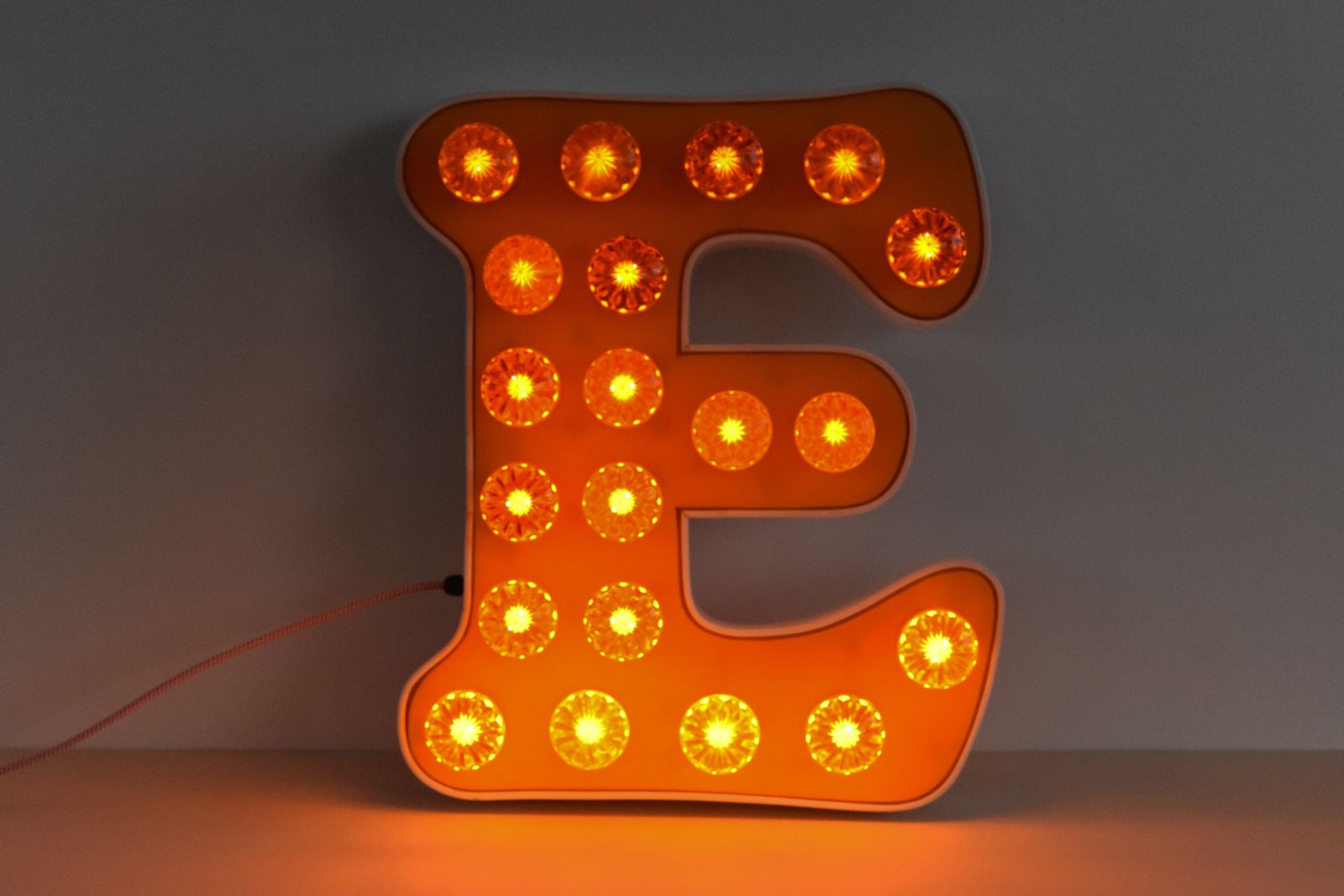Vintage Large Fairground Letter E Light photo 375.0