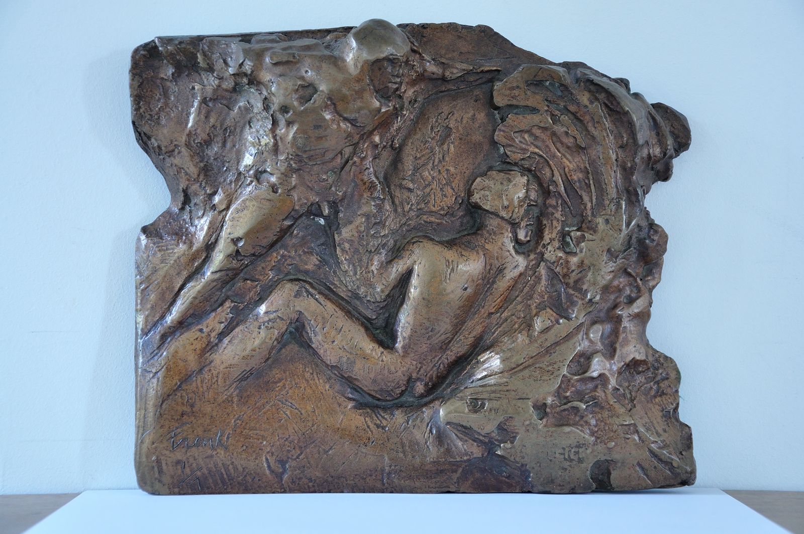 Dame Elisabeth Frink 1930 To 1993. Bronze Maquette Sculpture Man And Eagle. Numbered 1/7. Conceived & Created In 1967. Entry In Catalogue Raisonné. photo vinterior