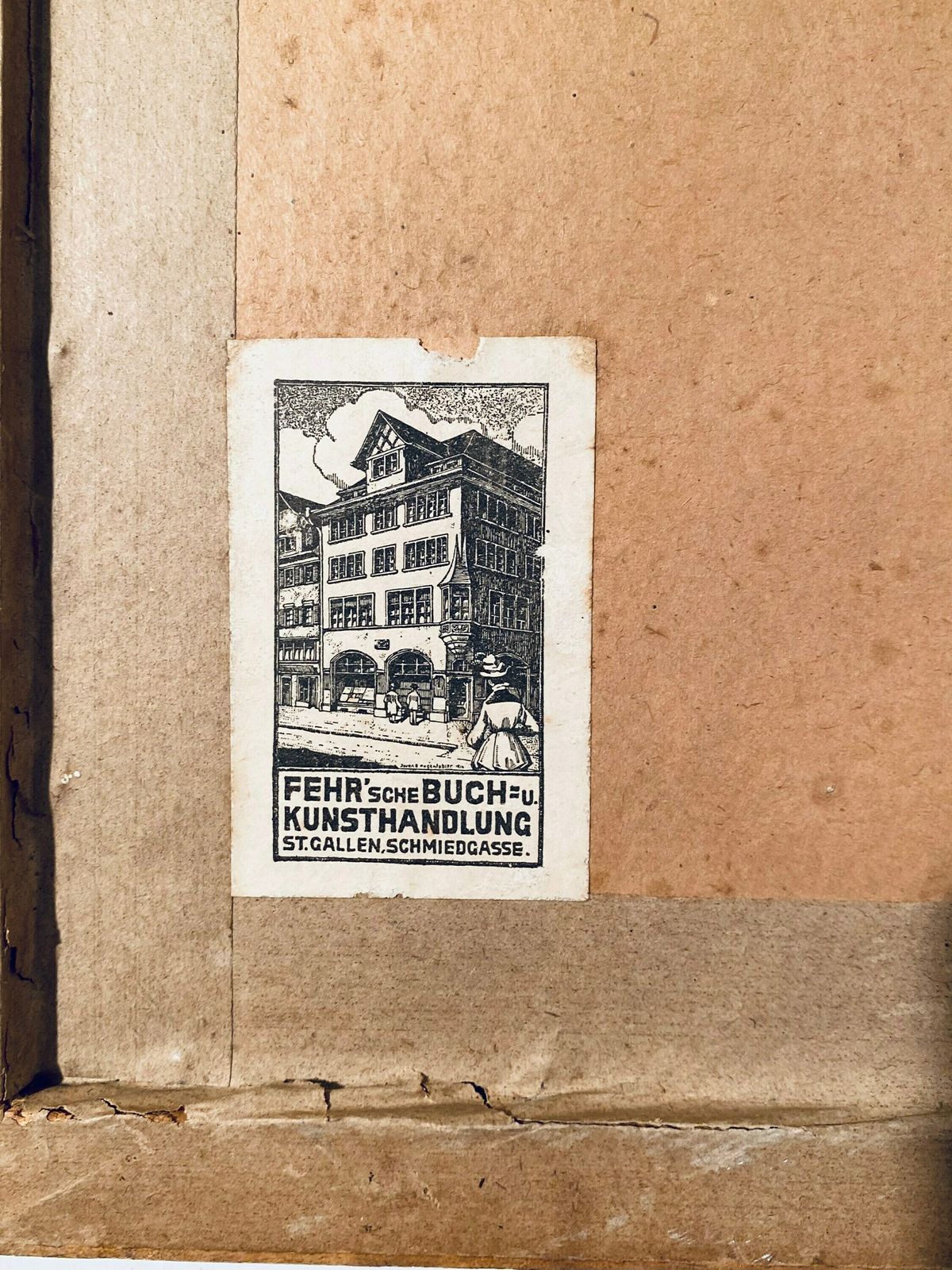 photo furniture The First Piano Lesson By Jules Alexis Muenier Antique Wooden Picture Frame Print / Vintage Wall Hanging