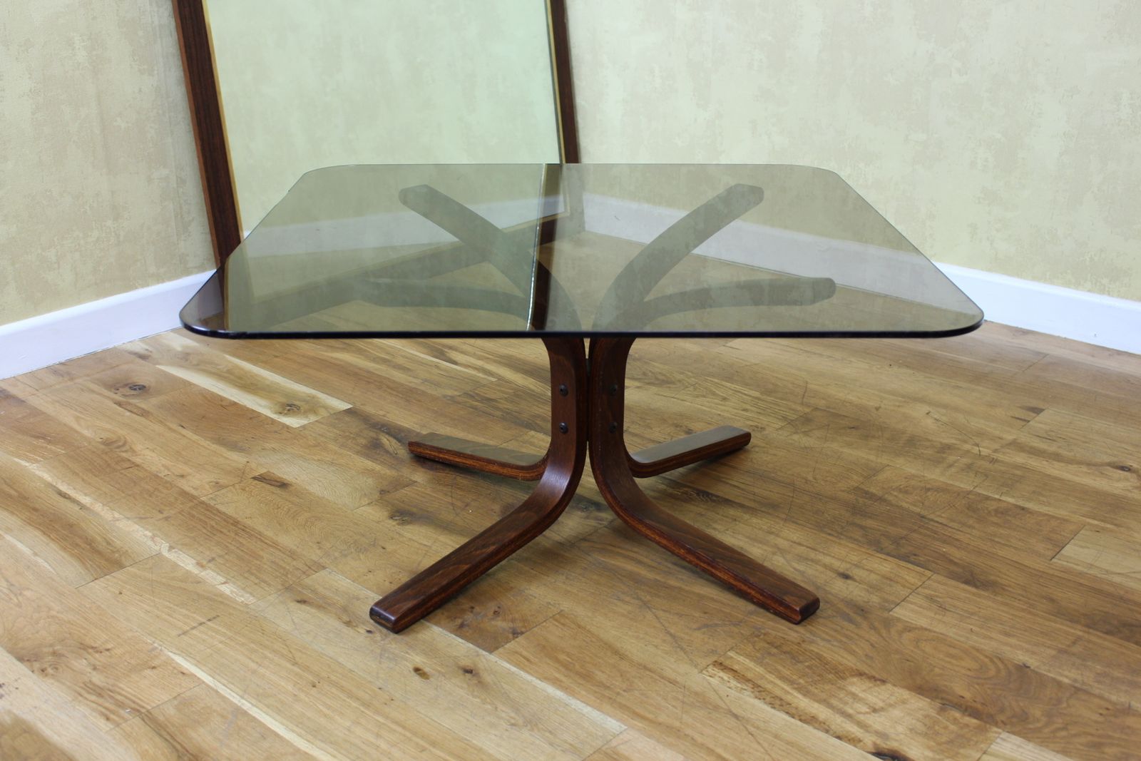 Rarely Seen Ingmar Relling Siesta Table With Glass Top photo vinterior