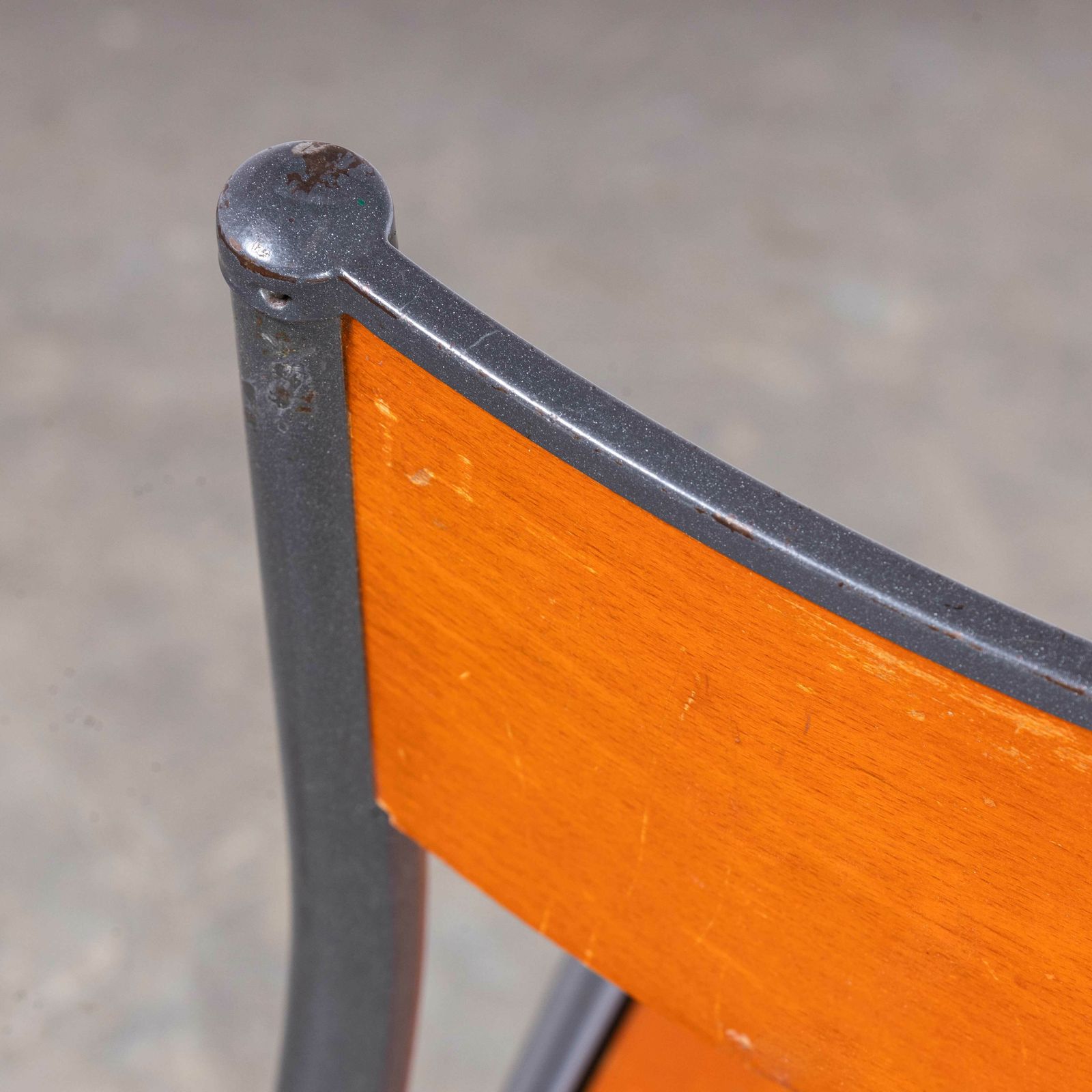 1950’s French Mullca Light Grey Tapered Leg Dining Chairs – Set Of Six photo buy