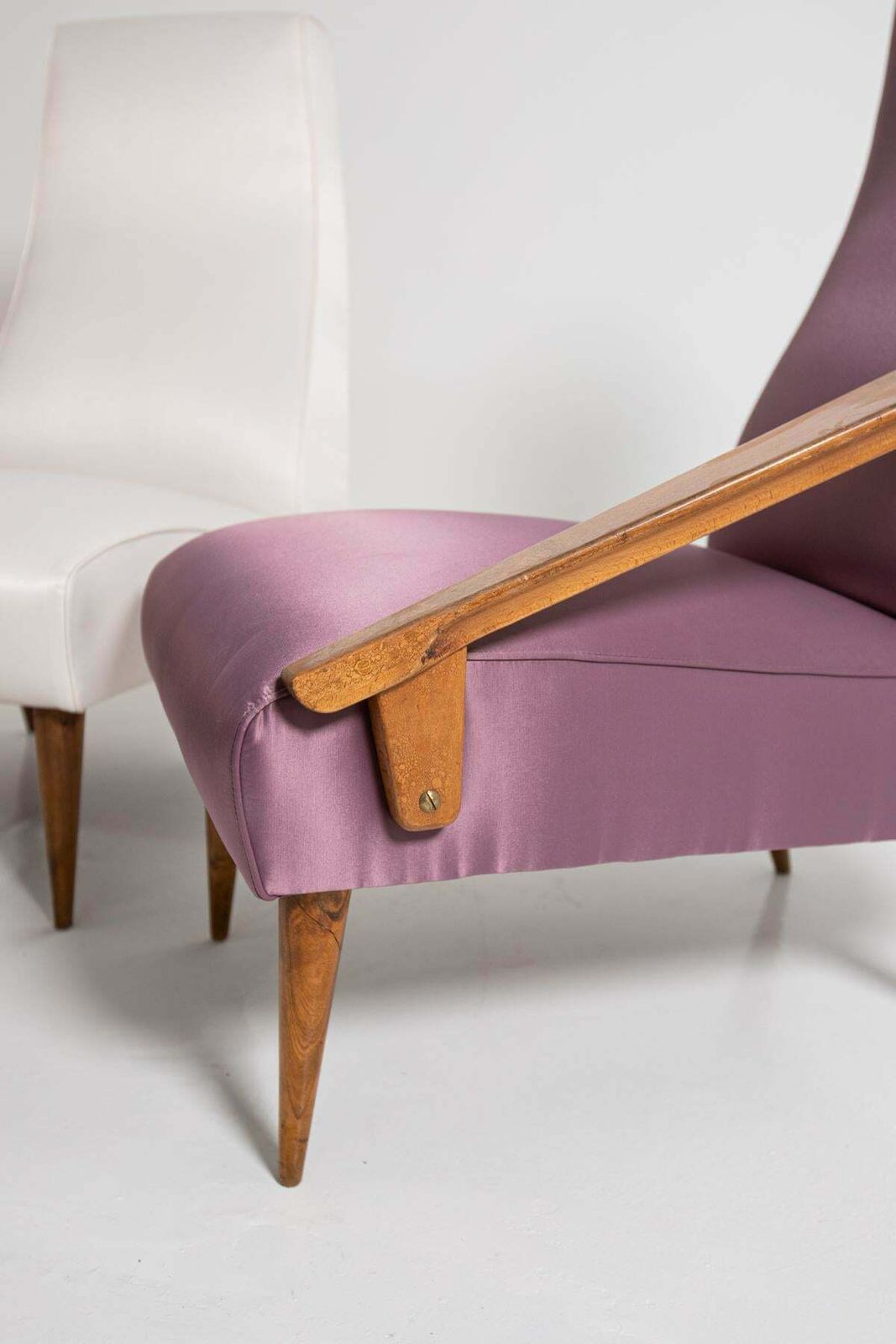 10996.0 Gio Ponti Attributed And Fils Edition Set Of Three Armchairs, Circa 1955 photo