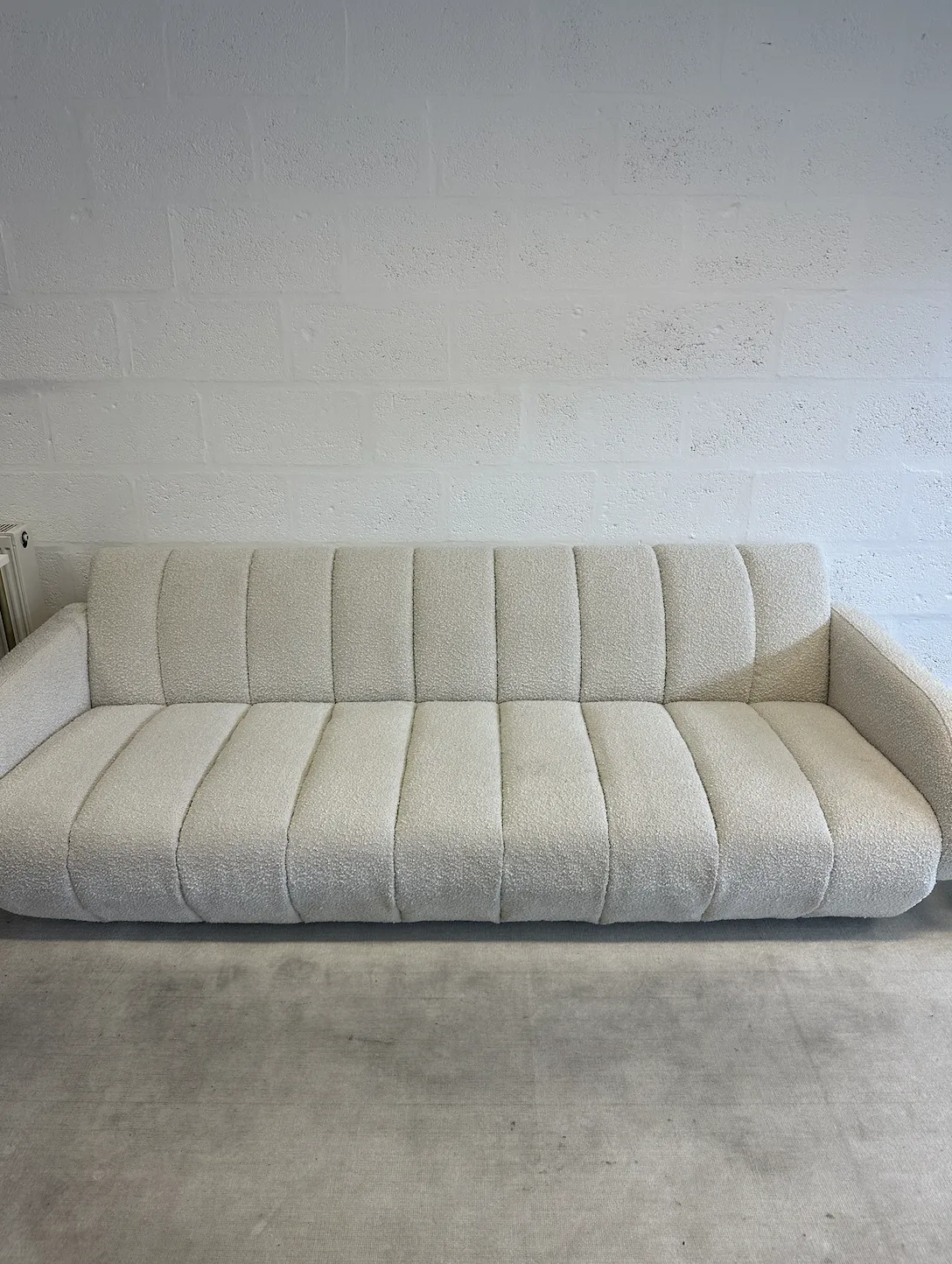 Jonathan Adler Brigitte Sofa Cream Boucle photo furniture