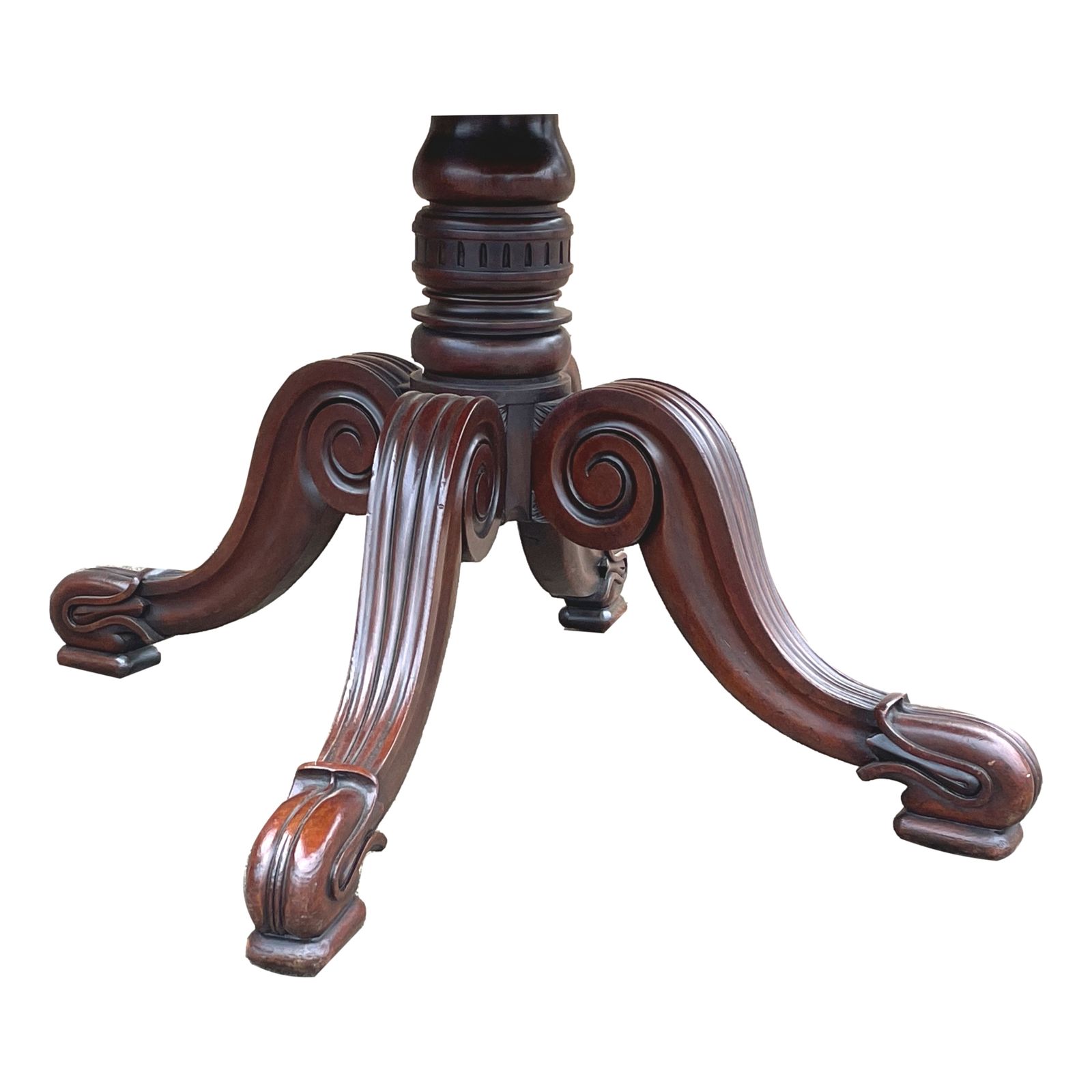 Regency Mahogany Twin Pillar Dning Table(united Kingdom, Circa 1835) photo vinterior