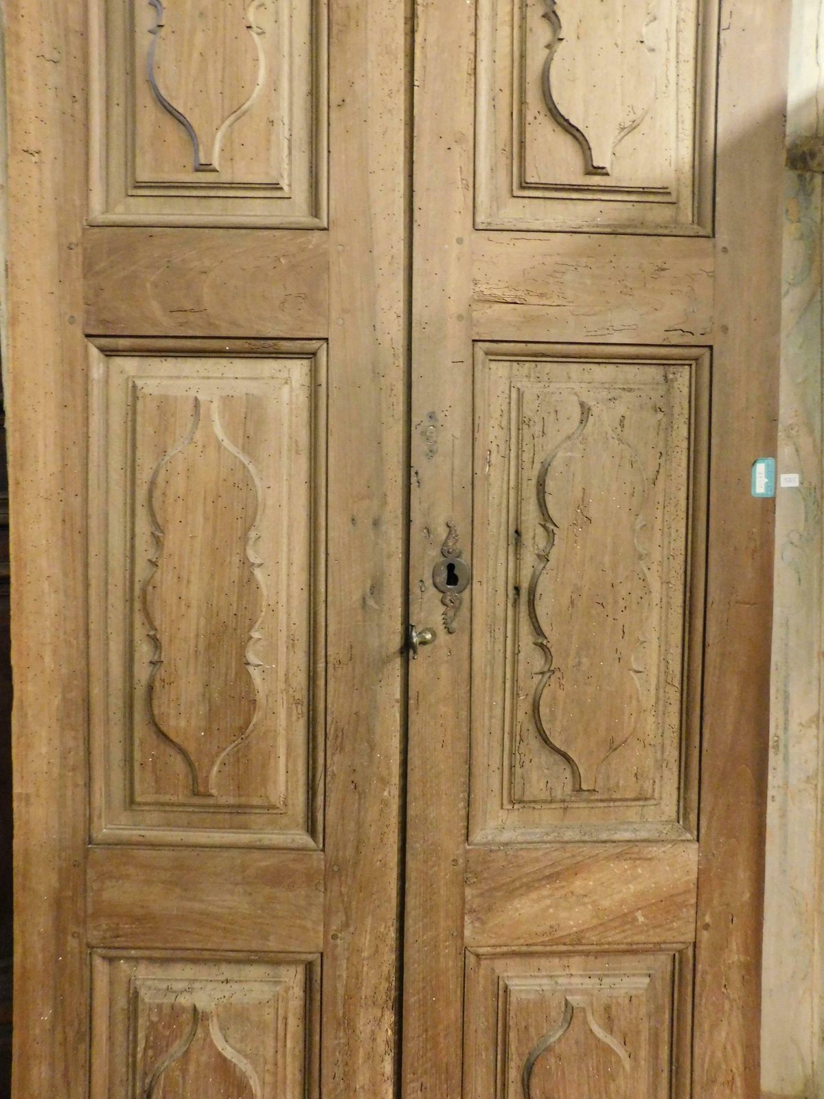 Double Wing Door, Carved In Walnut, 18th Century, Italy photo Home Fixtures