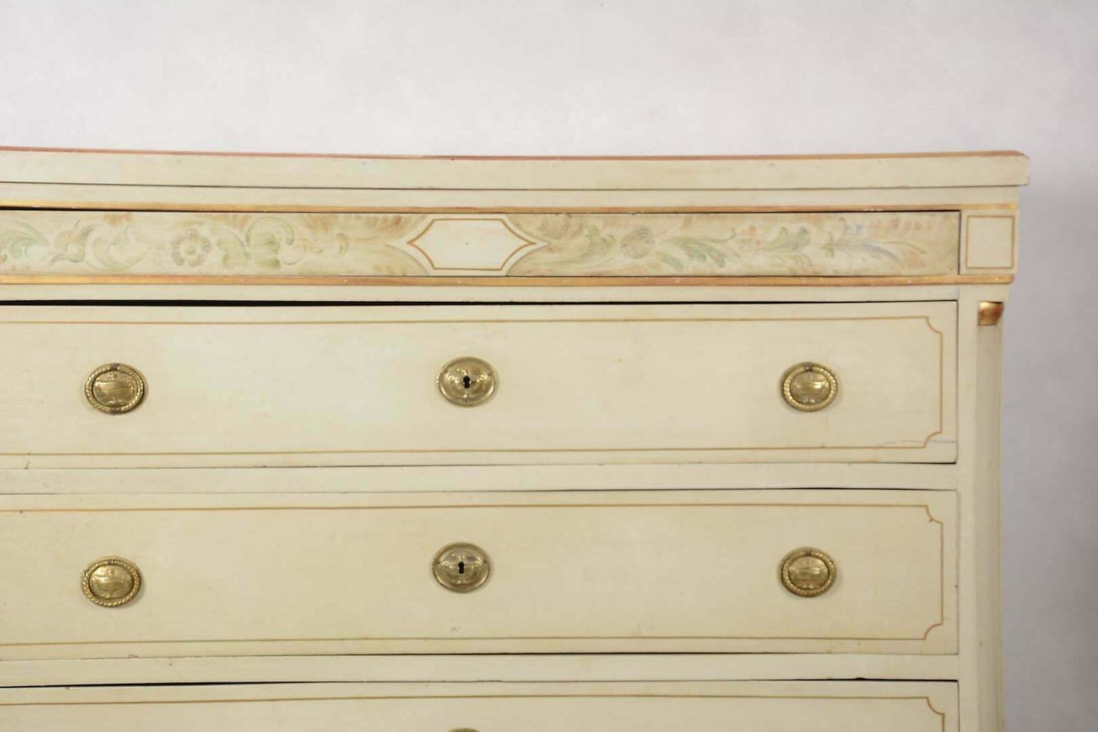 Swedish Gustavian Painted Chest Of Drawers Commode Tallboy 19th Century photo vintage