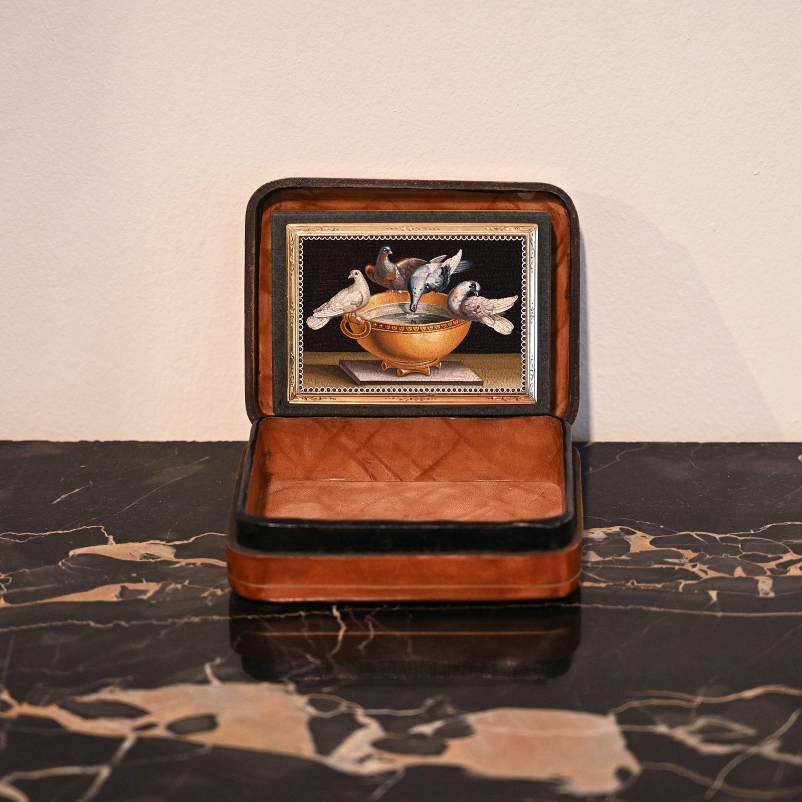 Micromosaic Gold Mounted Jasper Snuff Box Early 19th Century Italian Gioacchino Barberi photo Home Decor