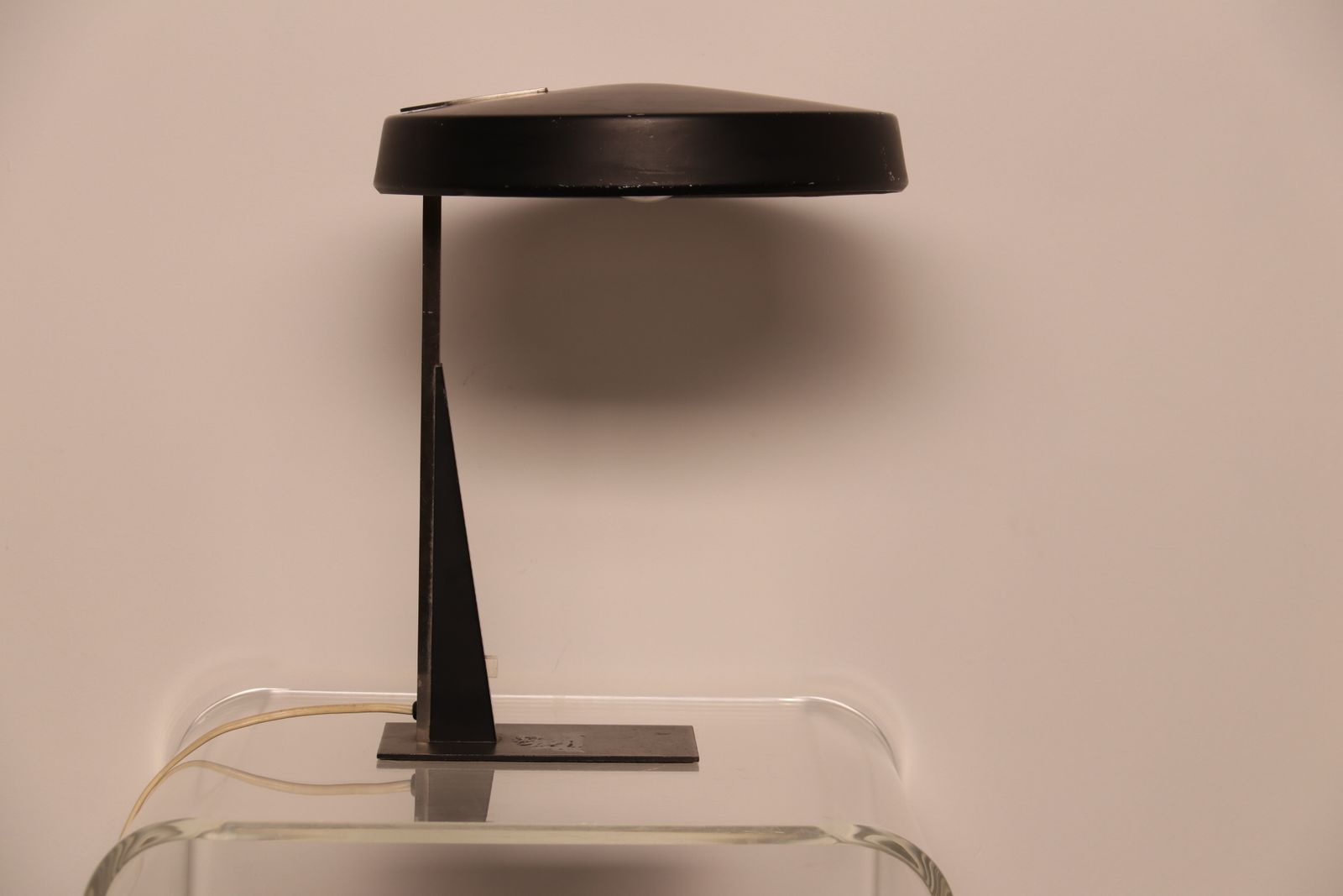 Desk Lamp In Black Metal By Louis Kalff For Philips, 1950's