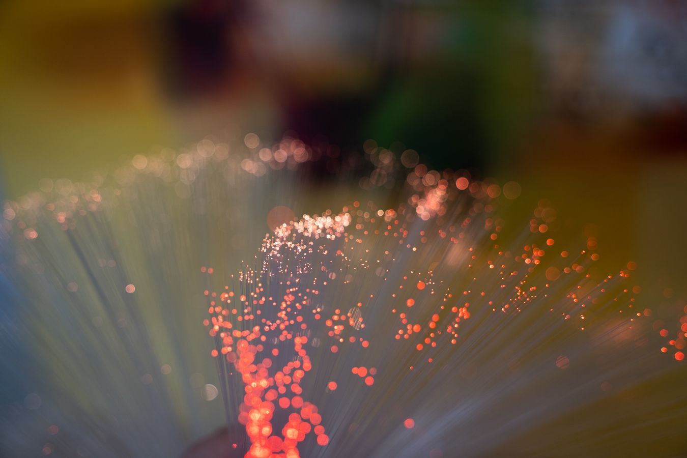 photo furniture Swivel Fiber Optic Table Lamp From The 70s