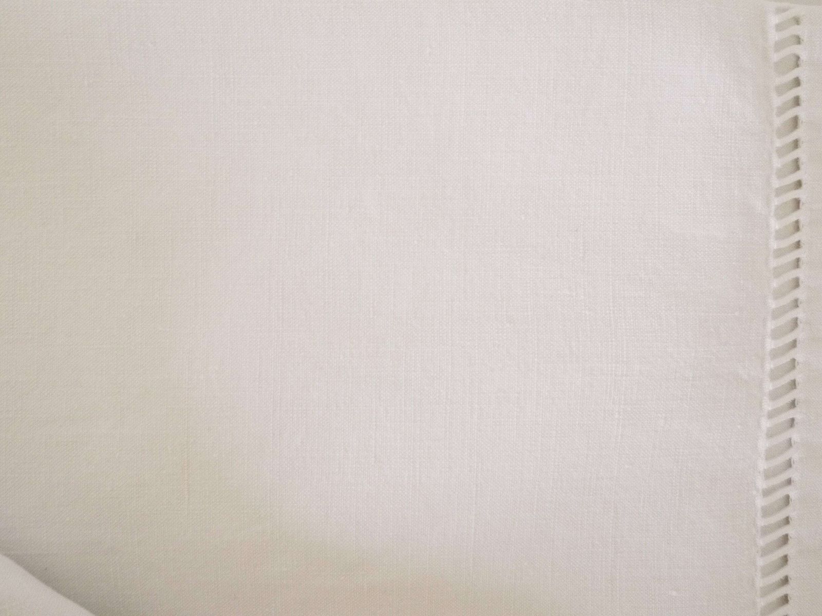 French Linen Sheet Antique Linen, Oval Monogrammed "Rc" Queen Size Excellent Condition photo vintage