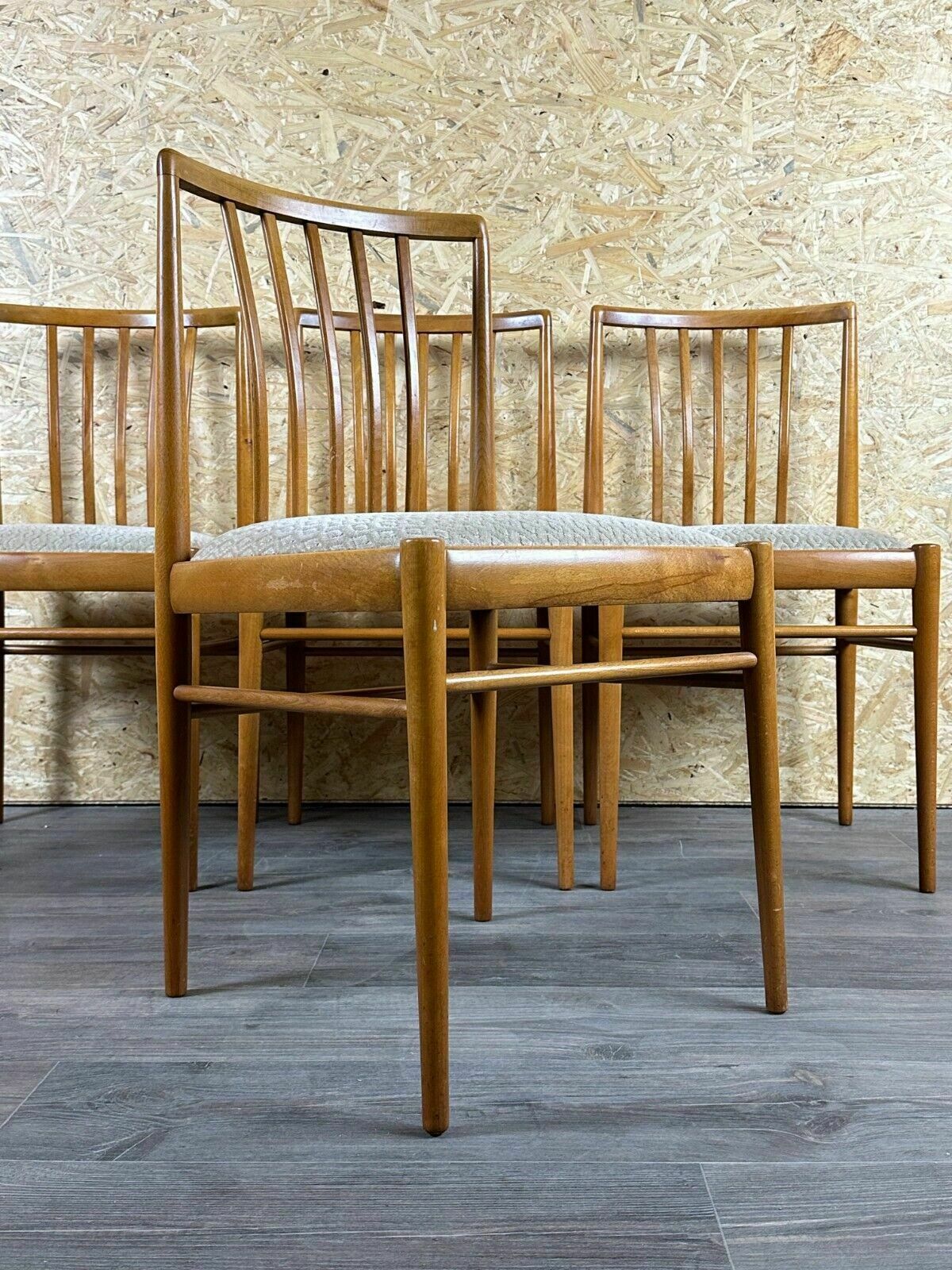 Furniture 4x 60s 70s Dining Chair Dining Chair Mid Century Danish Modern Design photo