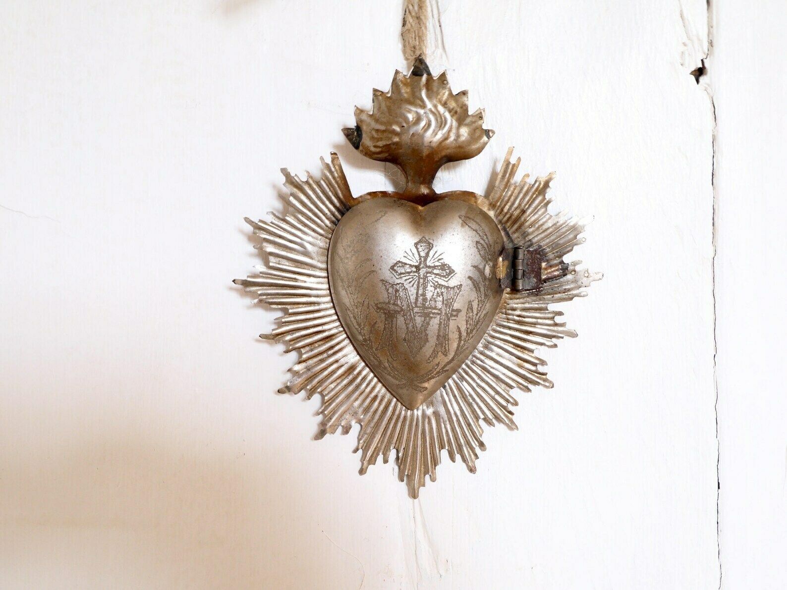 Sacred Heart Milagro Ex Voto Reliquary Relic Religious Art photo Art