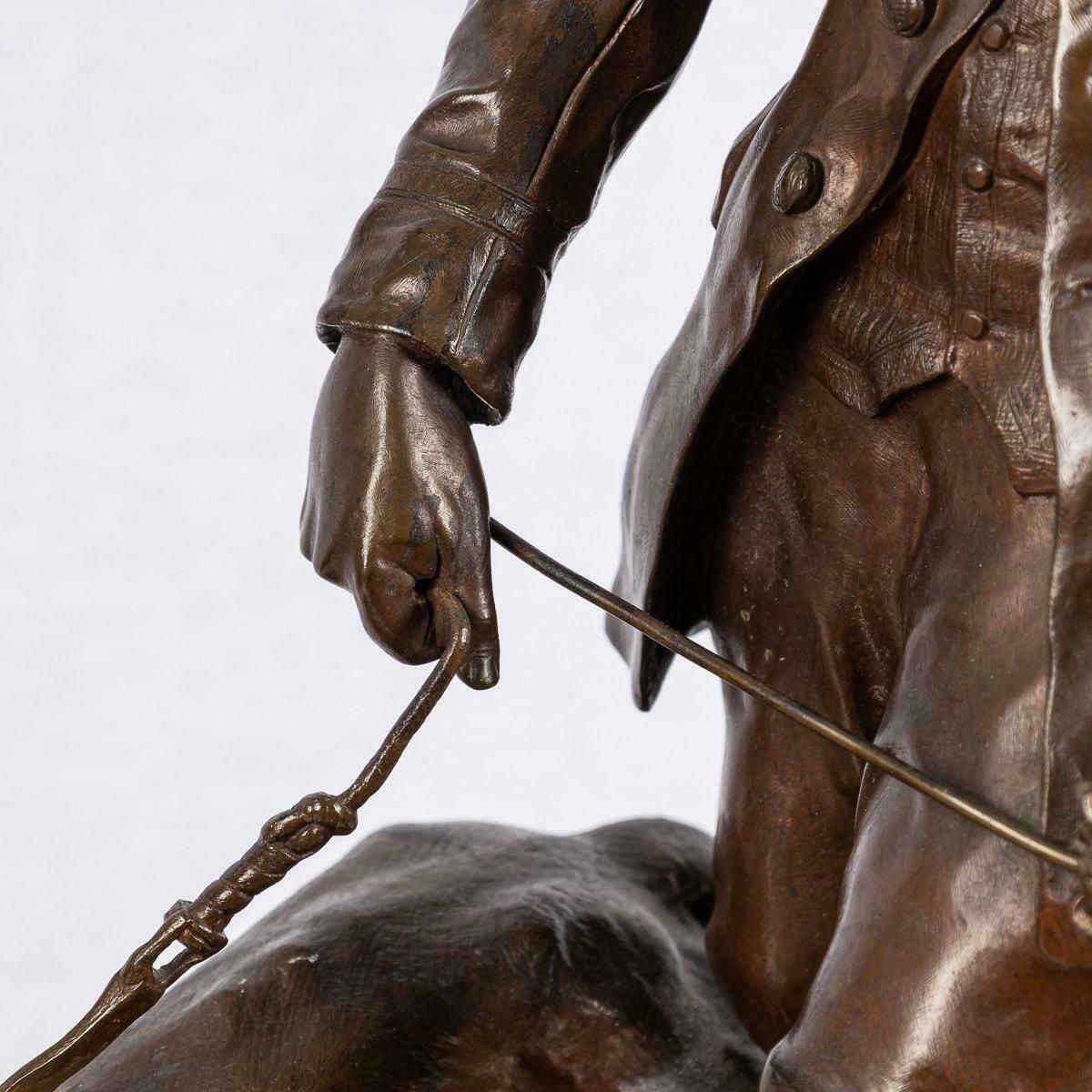 Home Decor 19th Century French Bronze 'Valet De Limier', Pierre Jules Méne, C.1879 photo