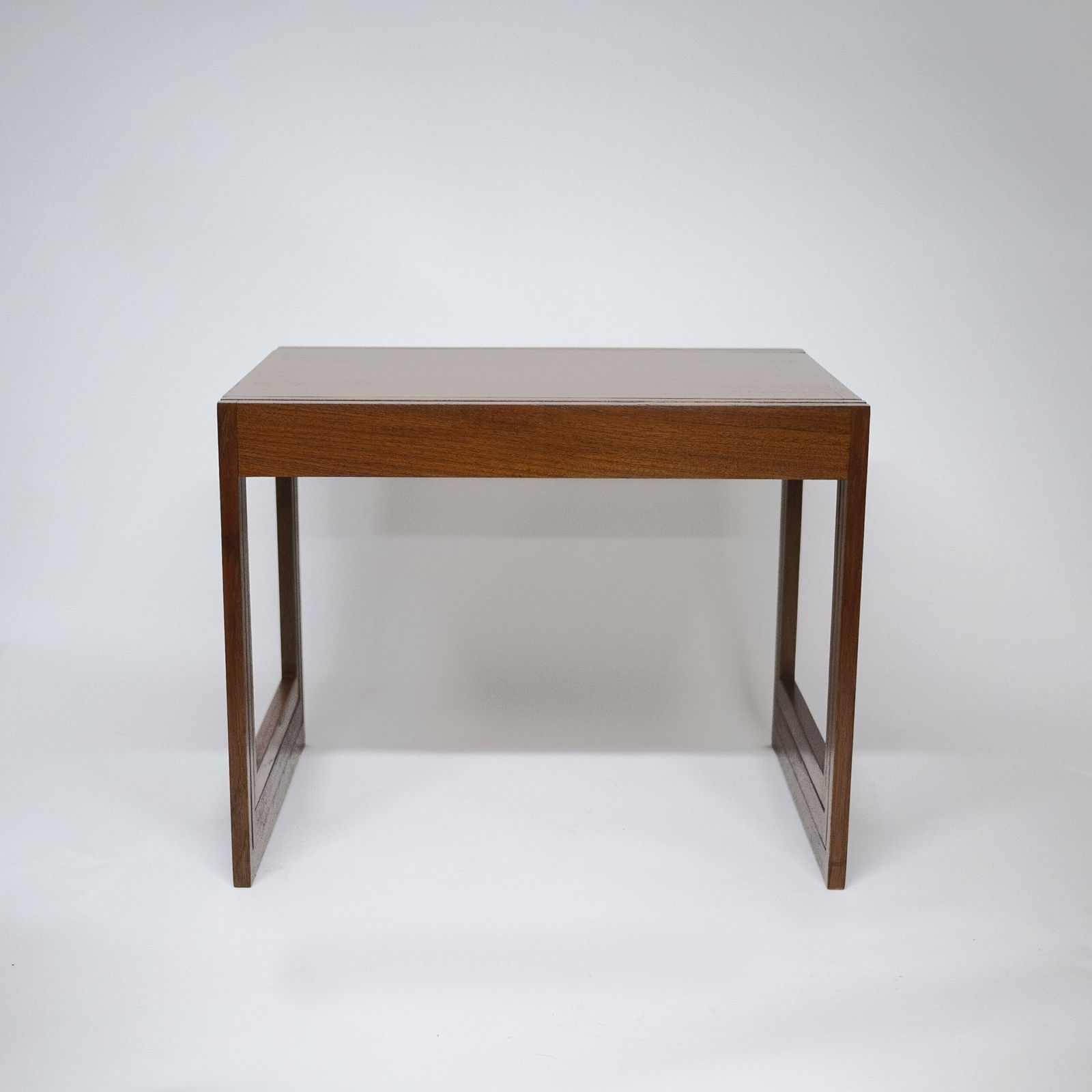 Danish Teak Stacking Nest Of Tables By Illum Wikkelso For Cfc Silkeborg, 1960s photo vintage