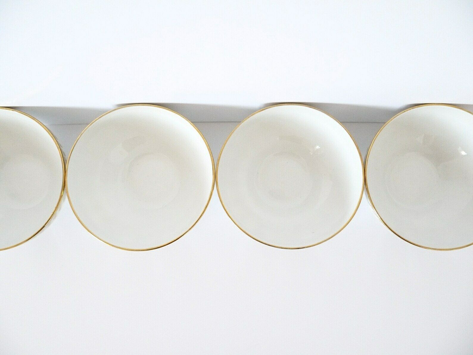 French Cafe Au Lait Bowls Set Of 4 Vintage Bretagne Illustration photo vintage