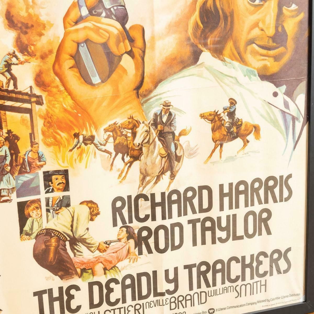 Original British Quad Black Belt Jones / Deadly Trackers Movie Poster, C.1973 photo vintage