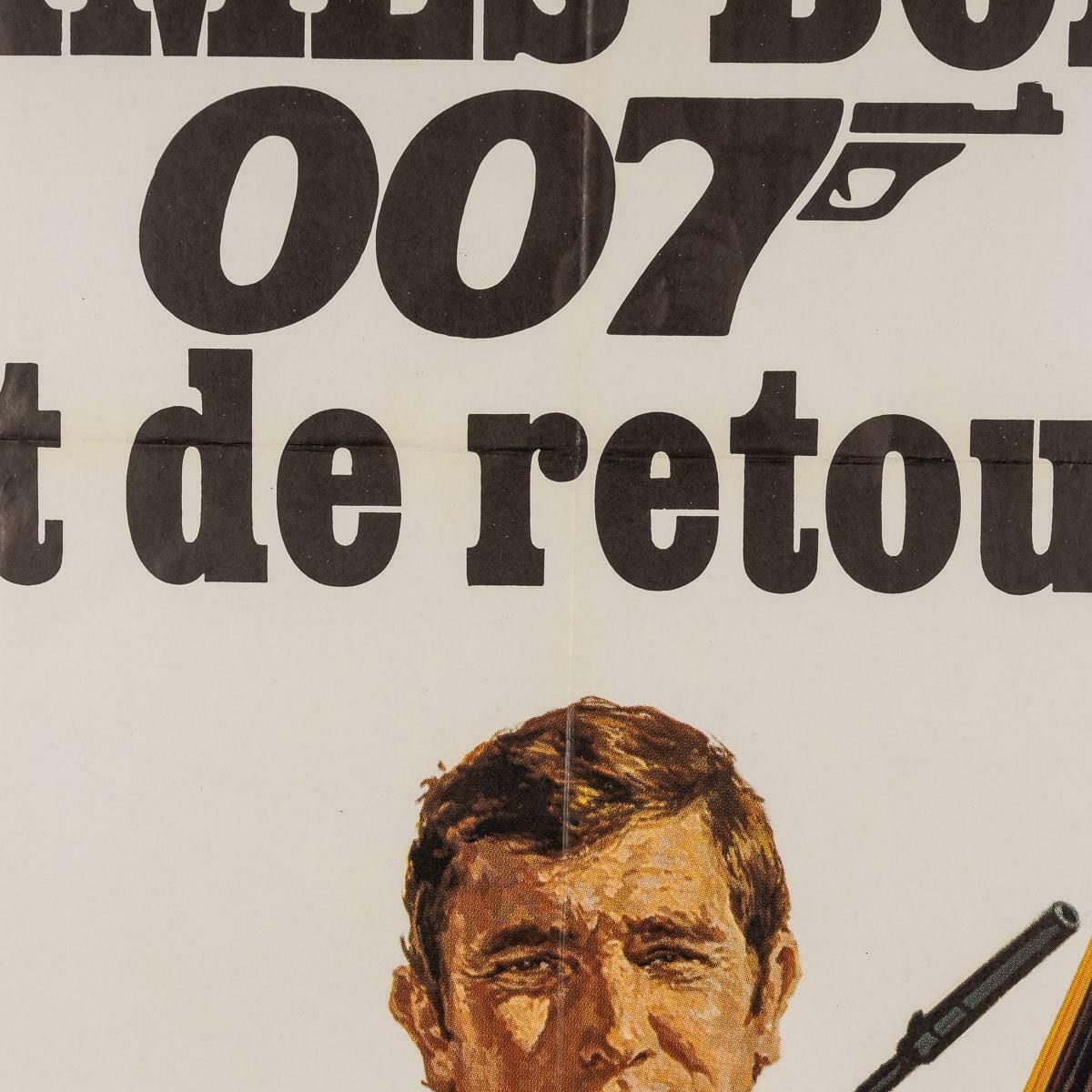 Original French Release James Bond On Her Majesty's Secret Service Poster C.1969 photo vintage