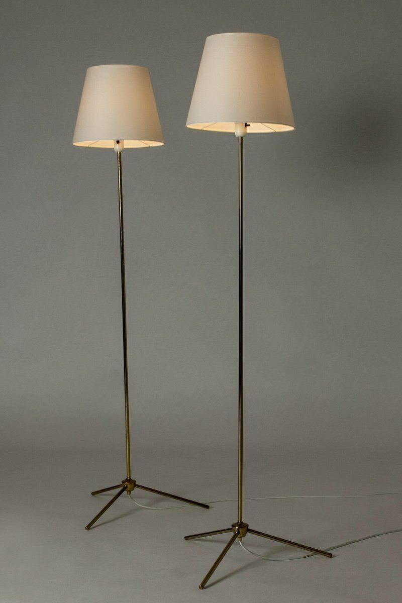 Modernist Floor Lamps From Bergboms, 1950s, Set Of 2 photo Lighting