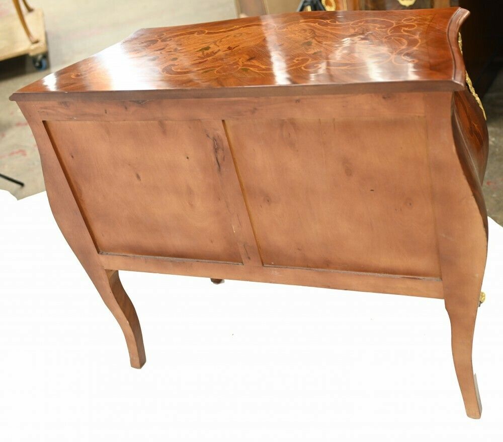 photo furniture French Bombe Commode Marquetry Inlay Chest Drawers