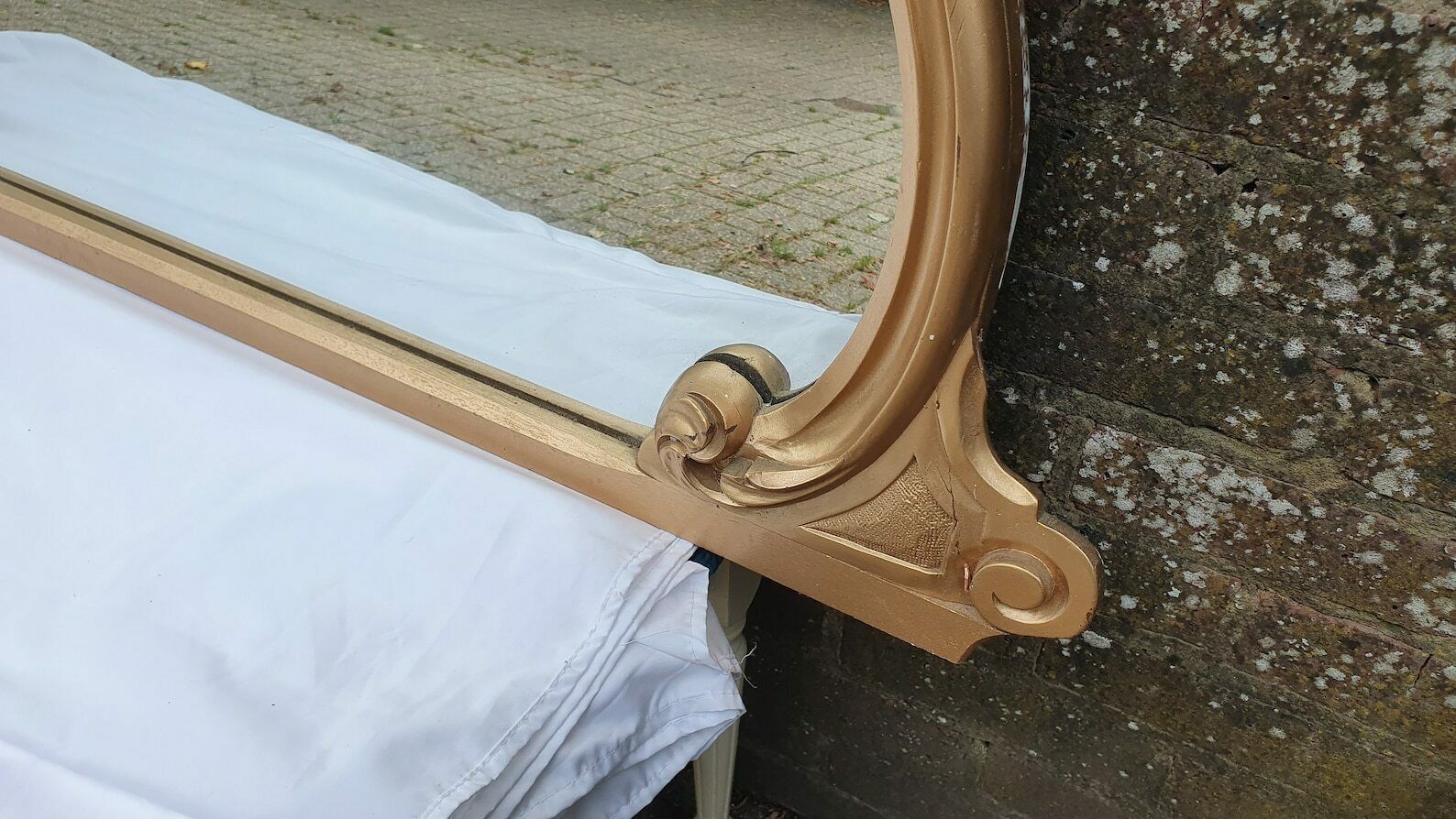 Large Victorian Top Quality Ornate Gold Gilt Wall Mirror Wonderful Carved Features Over Mantel Mantle photo buy