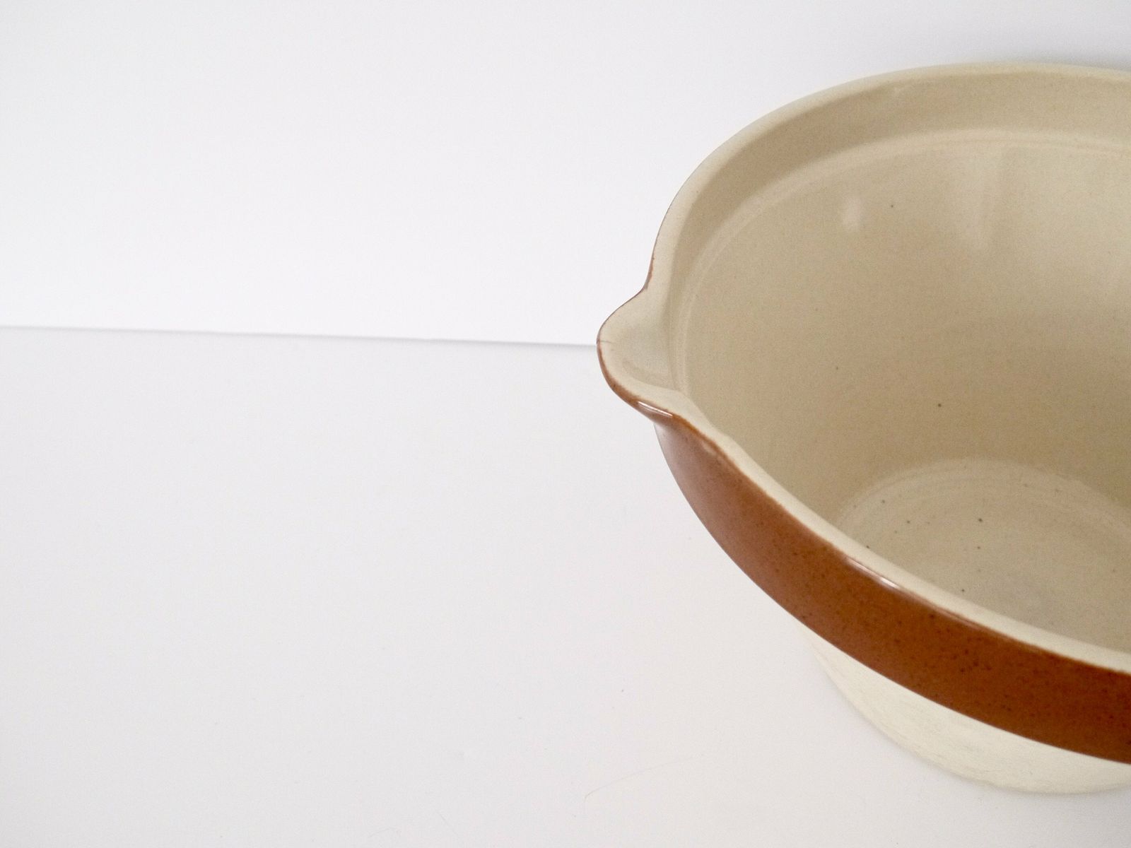 Frenchterracotta Mixing Bowl Rustic French Dairy Bowl Primitive Pottery Farmhouse Display Bowl photo for sale