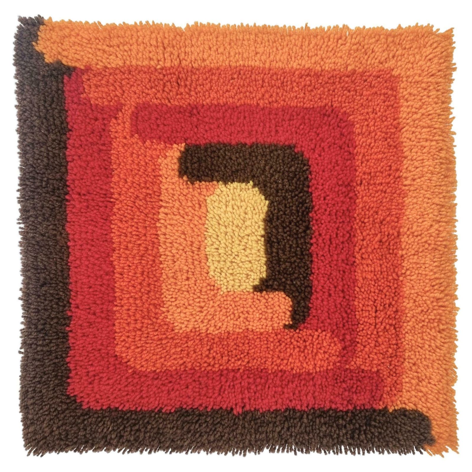 Rare Midcentury Wall Tapestry, Ege Rya Style, Denmark, 1970s