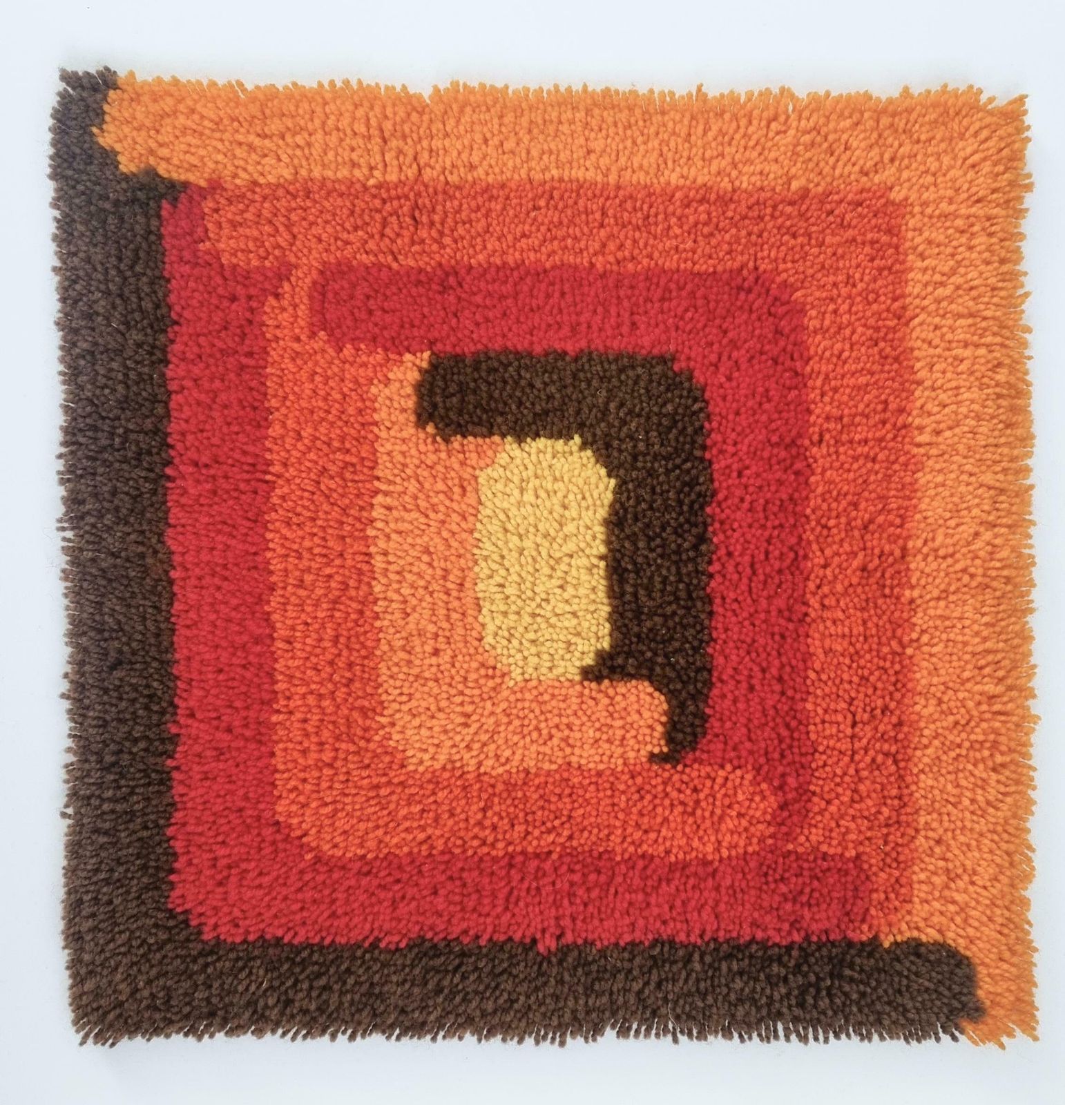 Rare Midcentury Wall Tapestry, Ege Rya Style, Denmark, 1970s photo buy