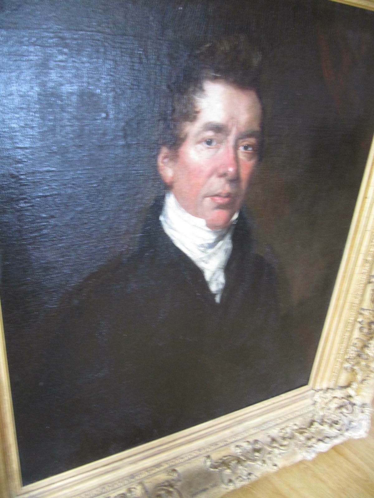 photo for sale John Hoppner 1758 1810 Large Portrait Painting Oil Of Gentleman