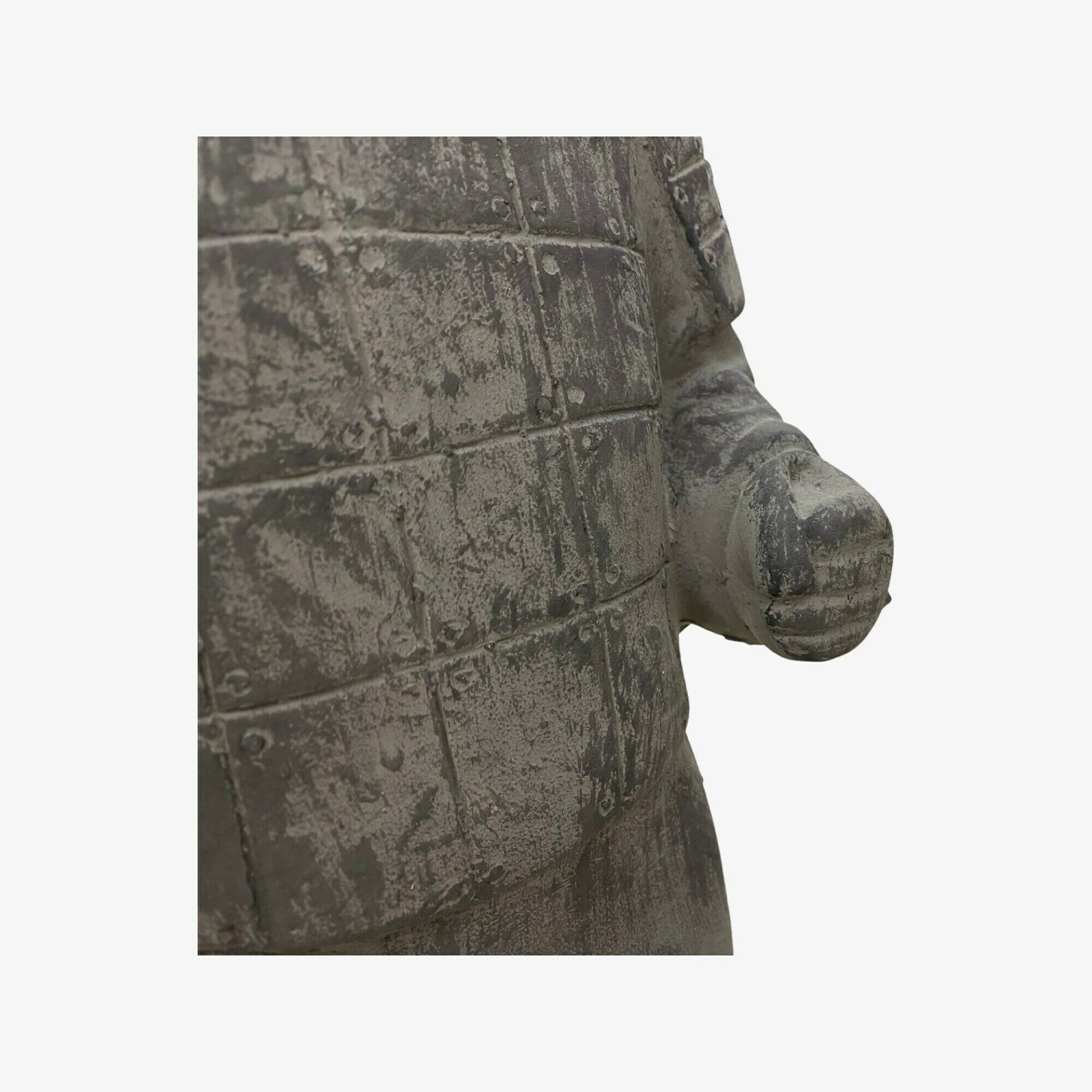 Chinese Warrior Statue Infantryman Vintage Chinese Terracotta Army Warrior | Made From Lightweight Clay photo for sale
