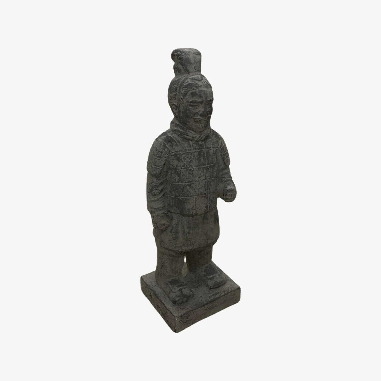 photo furniture Chinese Warrior Statue Infantryman Vintage Chinese Terracotta Army Warrior | Made From Lightweight Clay