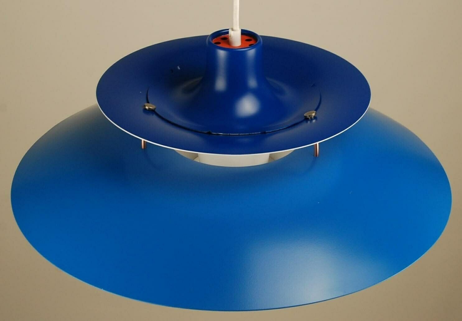 Louis Poulsen Ph5 Pendant | Vintage 1970's '4 Shades Of Blue' | Mid Century Modern Design By Poul Henningsen, Denmark photo Lighting