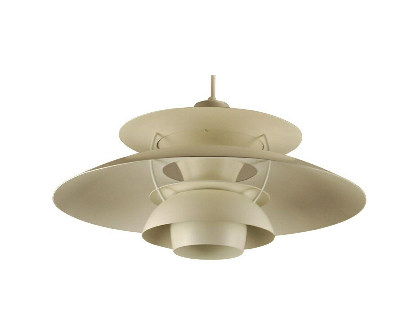 Set Of 2 Original Ph5 Louis Poulsen Pendant Light | Vintage 1970's 'All White' photo 1900.0