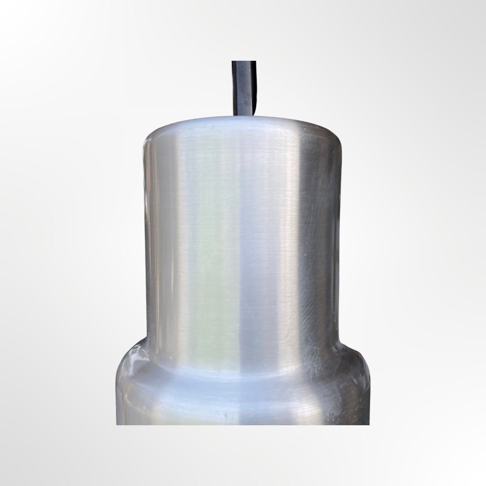 Vintage Philips Pendant Lamp | Industrial Brushed Metal Hanging Lamp From The 1970s | Philips Design Made In Holland | Retro Pendant Light photo furniture