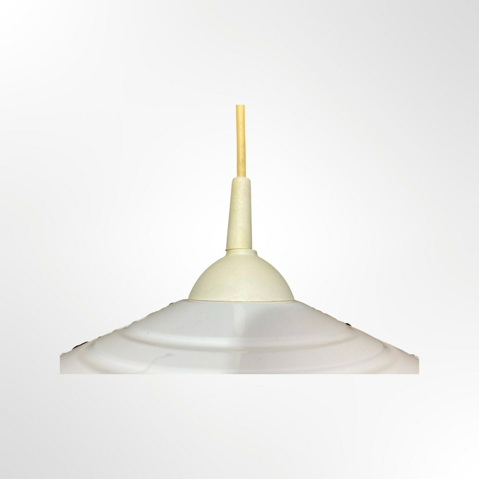 Vntg Danish Design 'Happy Light' | Mid Century Metal Pendant Light | White Steel Hanging Lamp Made In Denmark | Midcentury Danish Modern 60s photo 190.0