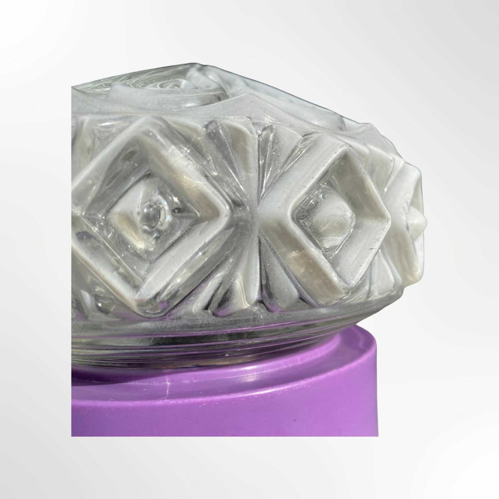 photo furniture Vintage Mushroom Lamp Purple Made By Corodex In Holland | Glass Globe Wall Light / Nightlight Or Table Lamp | Dutch Mid Century Design 1960s