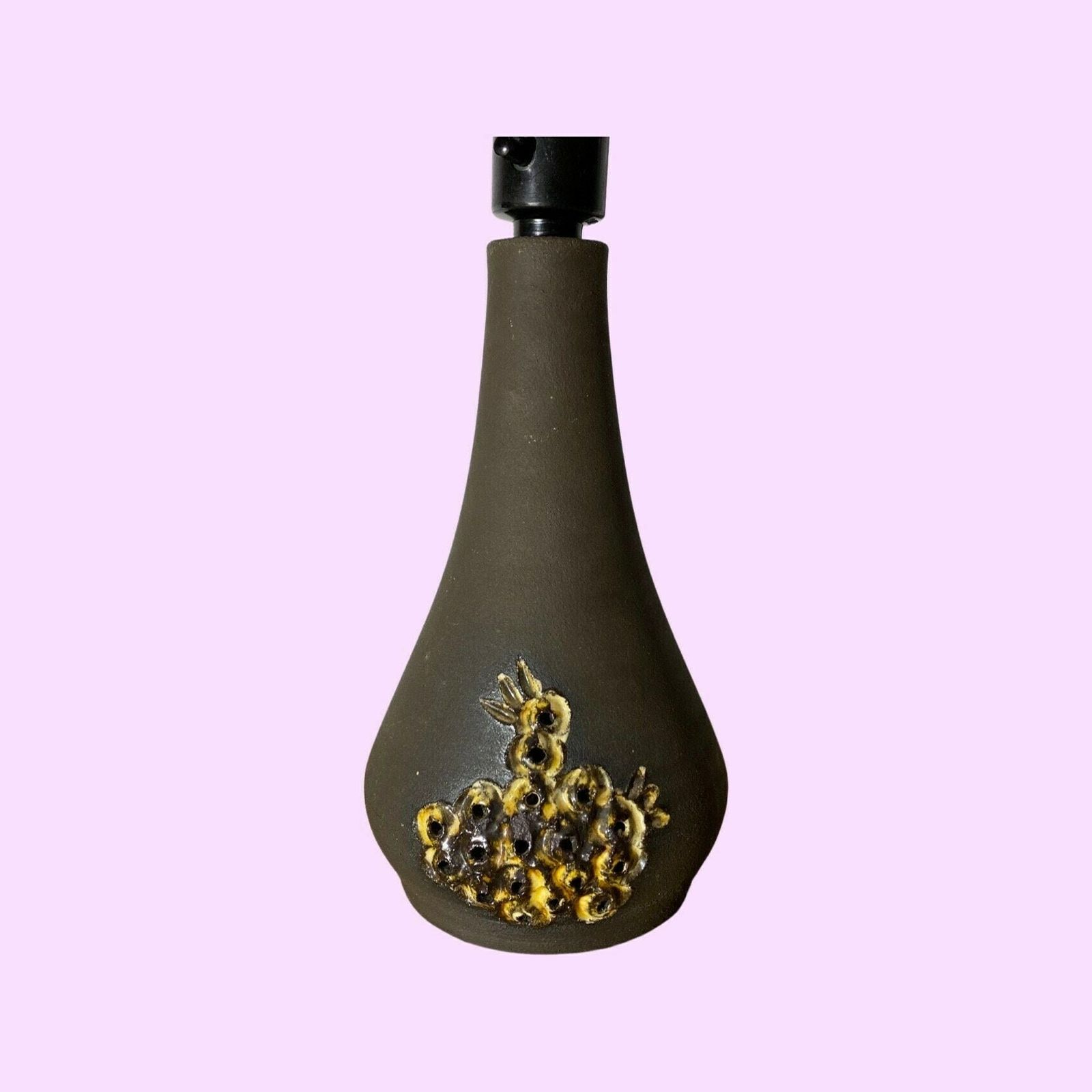 Handmade Vintage Ceramic Table Lamp   Handmade By Margot In Denmark, Mid Century Ceramic Pottery Desk Lamp   Scandinavian Ceramic Lighting photo buy