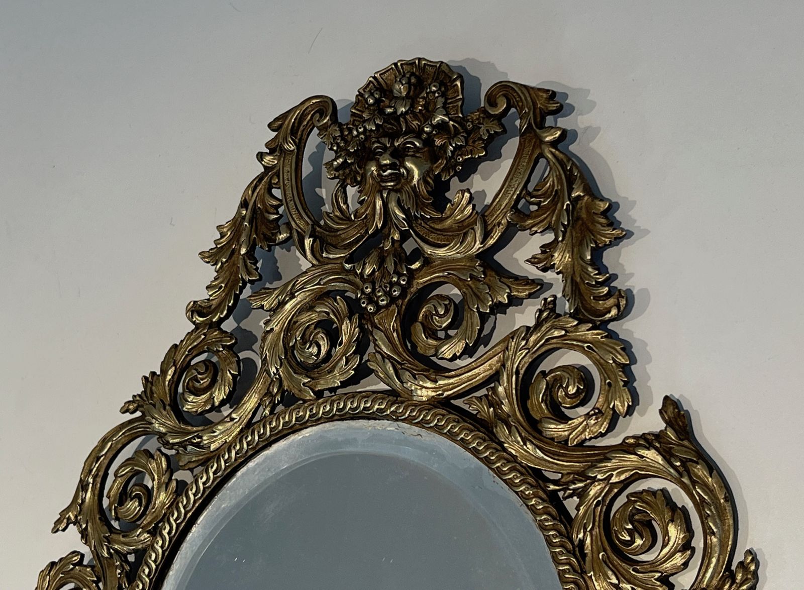 Important Pair Of Louis XIV Style Sconces In Bronze And Mirror photo buy