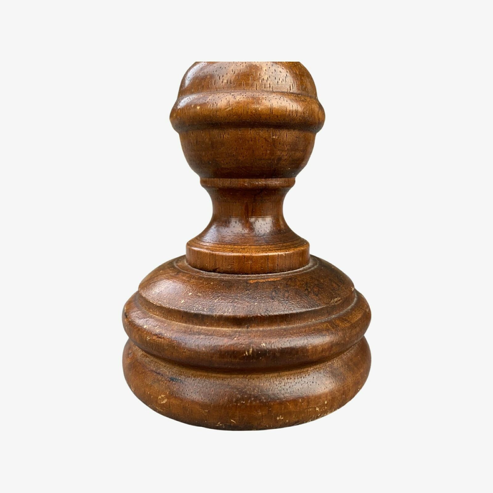 1960s Retro Dark Wood Desk Lamp | Vintage Table Lamp Made Of Dark Wood | Vintage Lighting | Mid Century Modern Lighting | Wooden Base photo 116.0