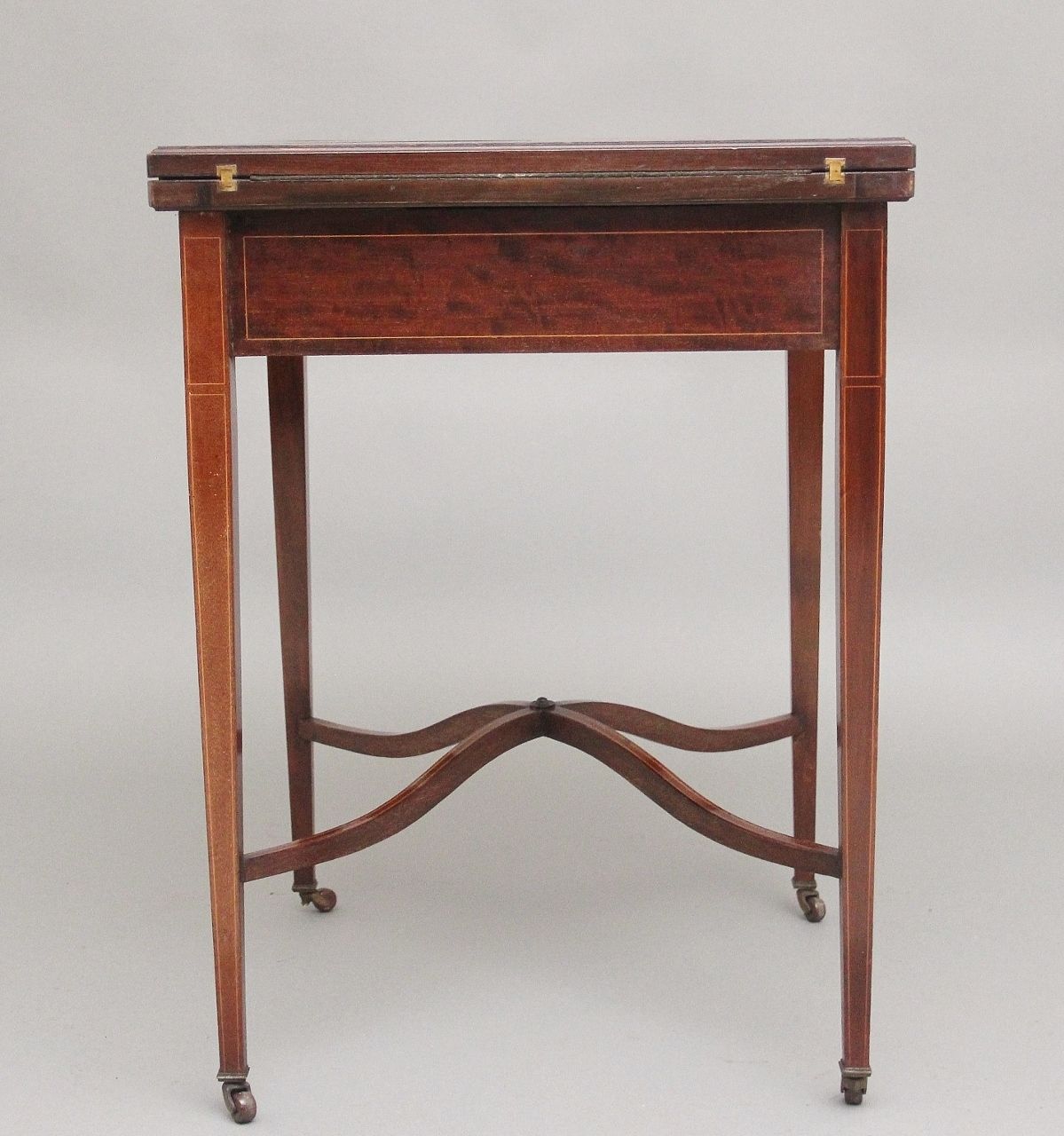 photo for sale Early 20th Century Mahogany And Inlaid Card Table