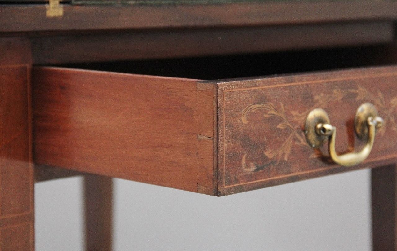 photo vinterior Early 20th Century Mahogany And Inlaid Card Table