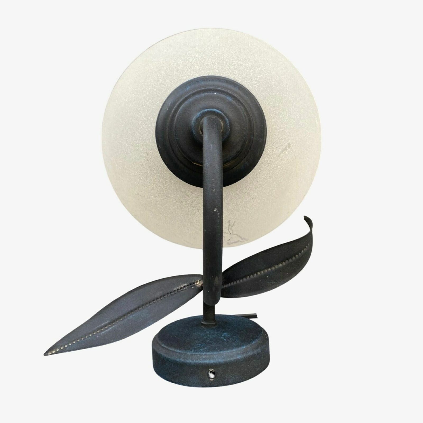 Mid Century Wall Lamp / Table Light | Made From Metal And Glass | Dutch Design Lamp With Leaves photo Lighting