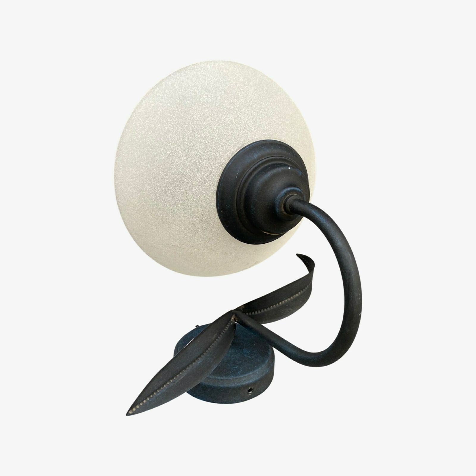 photo furniture Mid Century Wall Lamp / Table Light | Made From Metal And Glass | Dutch Design Lamp With Leaves