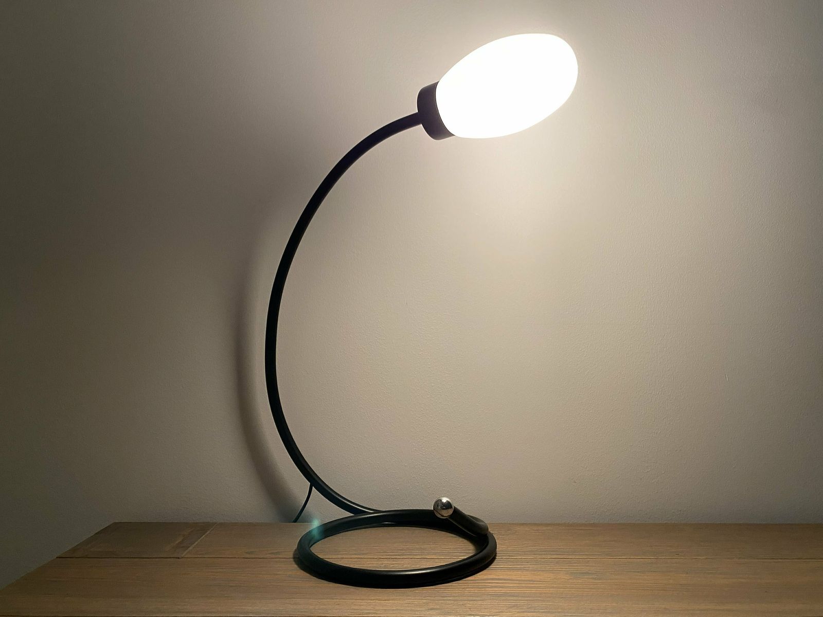 Unique Mid Century Table Light | Vintage ‘Rope’ Designer Light | Mid Century Modern Table Lighting   Vintage Lamp 1970s, 1980s | Metal/Glass photo for sale