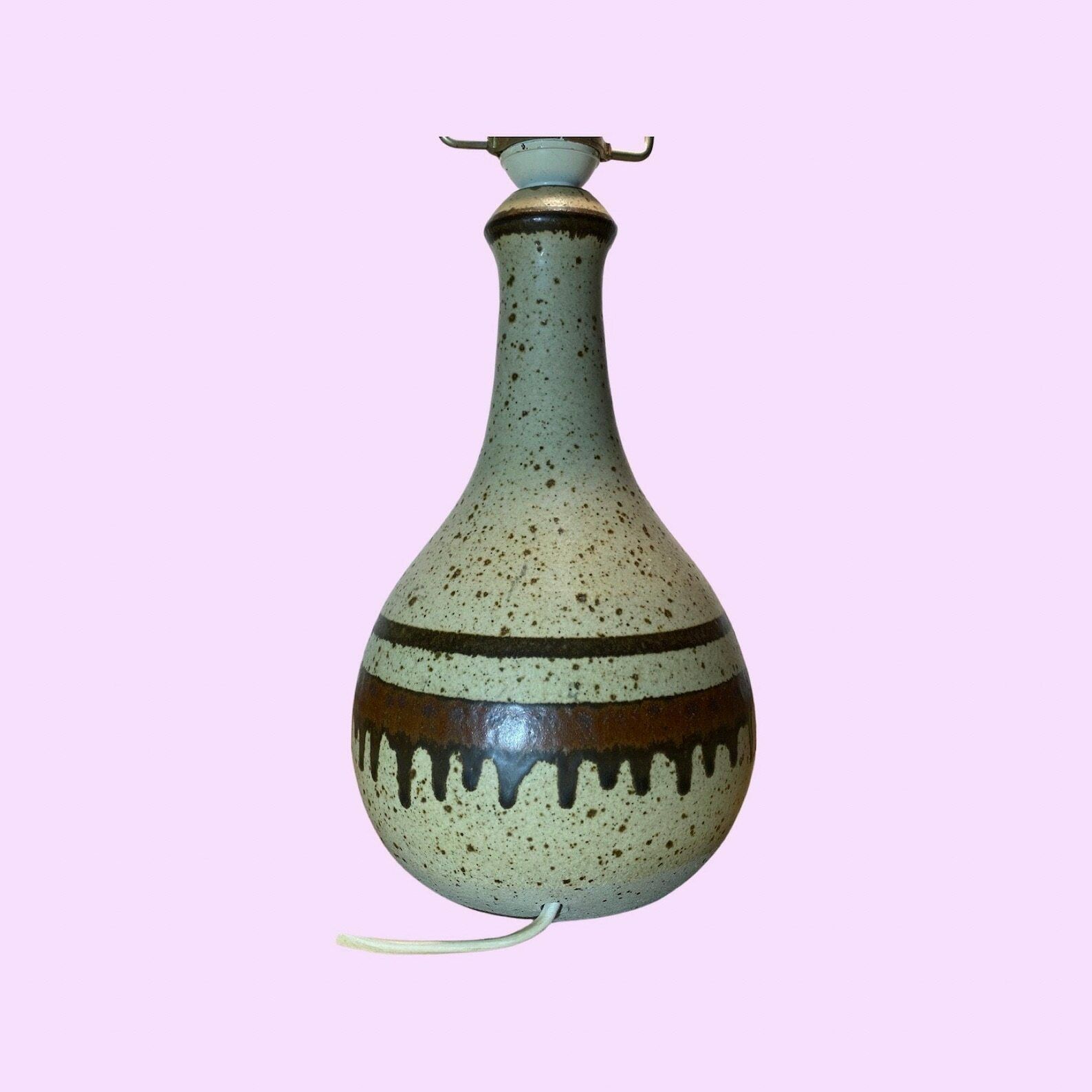 Vintage Fat Lava Table Lamp | Danish Ceramic Pottery Lamp From The Mid Century | Retro Ceramic Pottery Lighting | Vintage Home Decor Lamp photo furniture