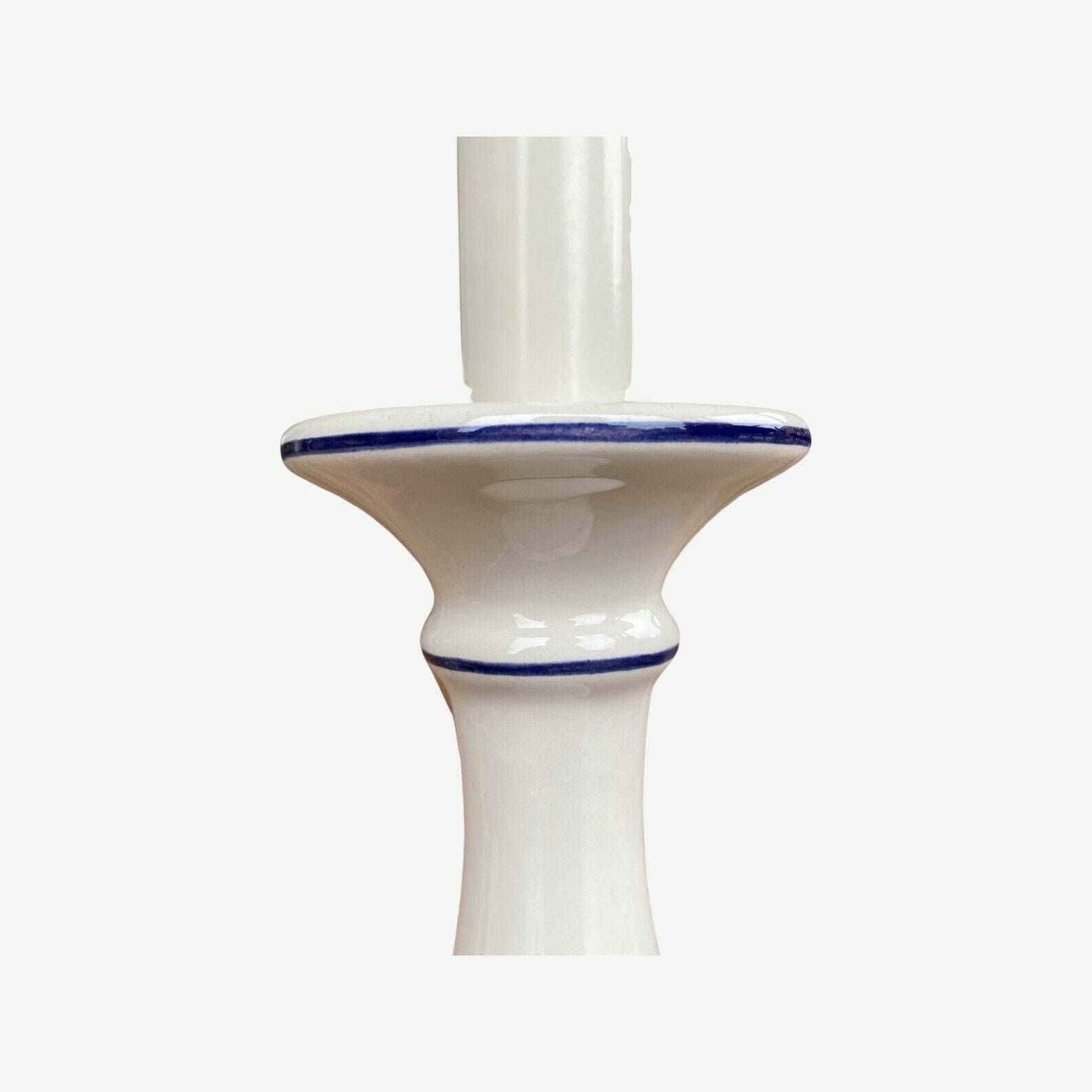 1960s Ikea Vintage Lamp | Delfs Blue Style | Handmade Ceramic Table Lamp, Desk Lamp, Night Light | Mid Century Modern Vintsge Lighting photo for sale
