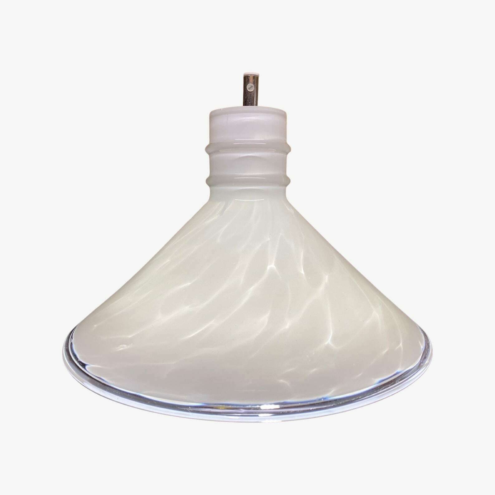 1960s Alabaster Glass Pendant Lighting | Vintage Murano Glass Hanging Lamp From Denmark | Scandinavian Modern Lighting \ El Light photo vinterior