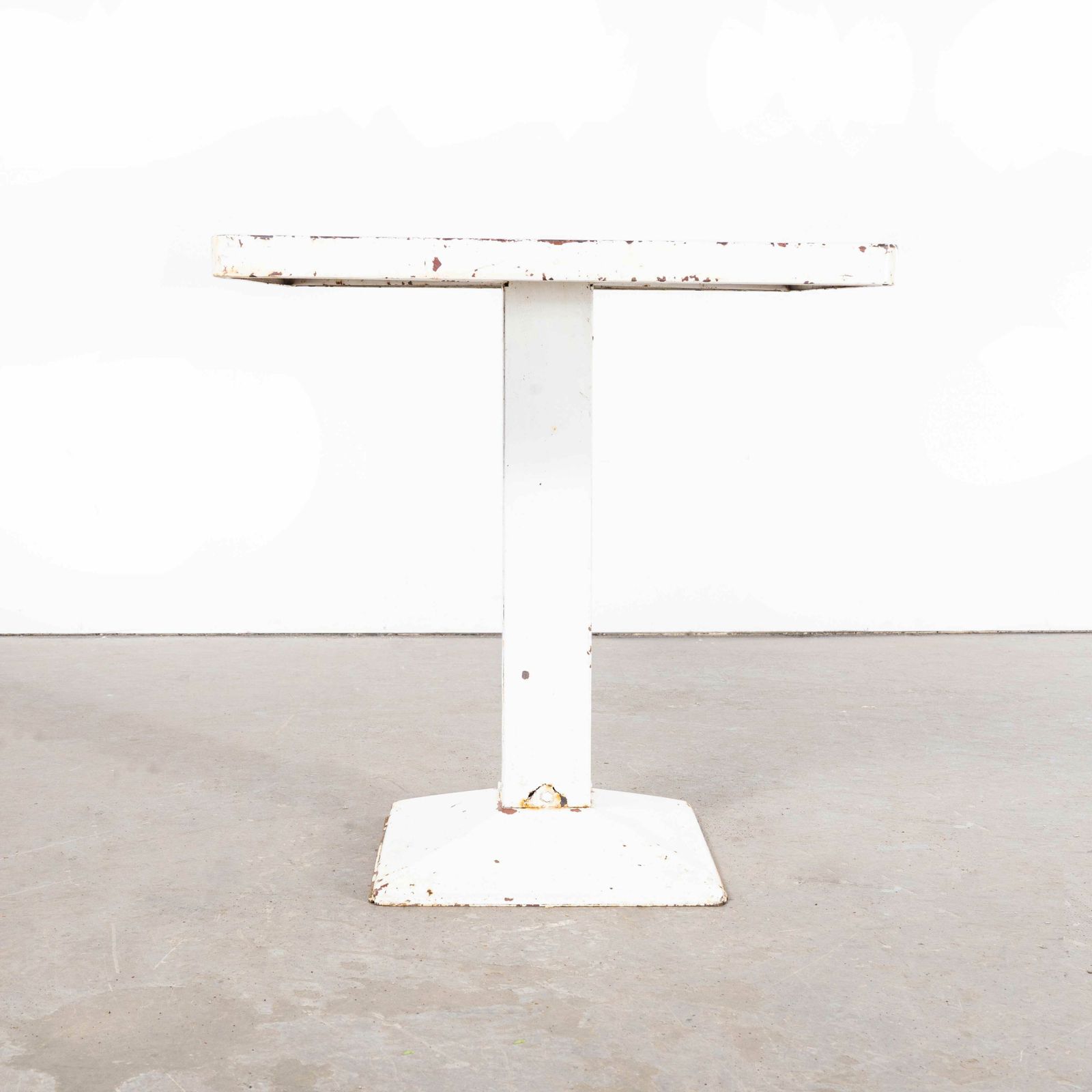 1960’s Original French Tolix Square Outdoor Dining Table – White Square photo buy