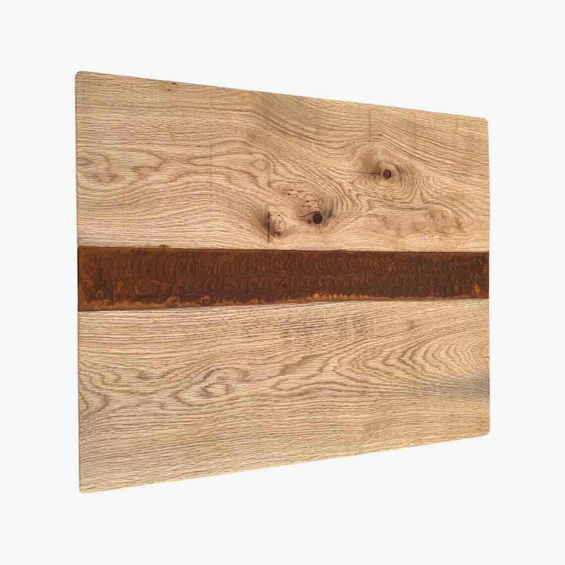 Handmade Epoxy Coffe Table   Deep Earth Brown Epoxy In Oak Wood photo vinterior