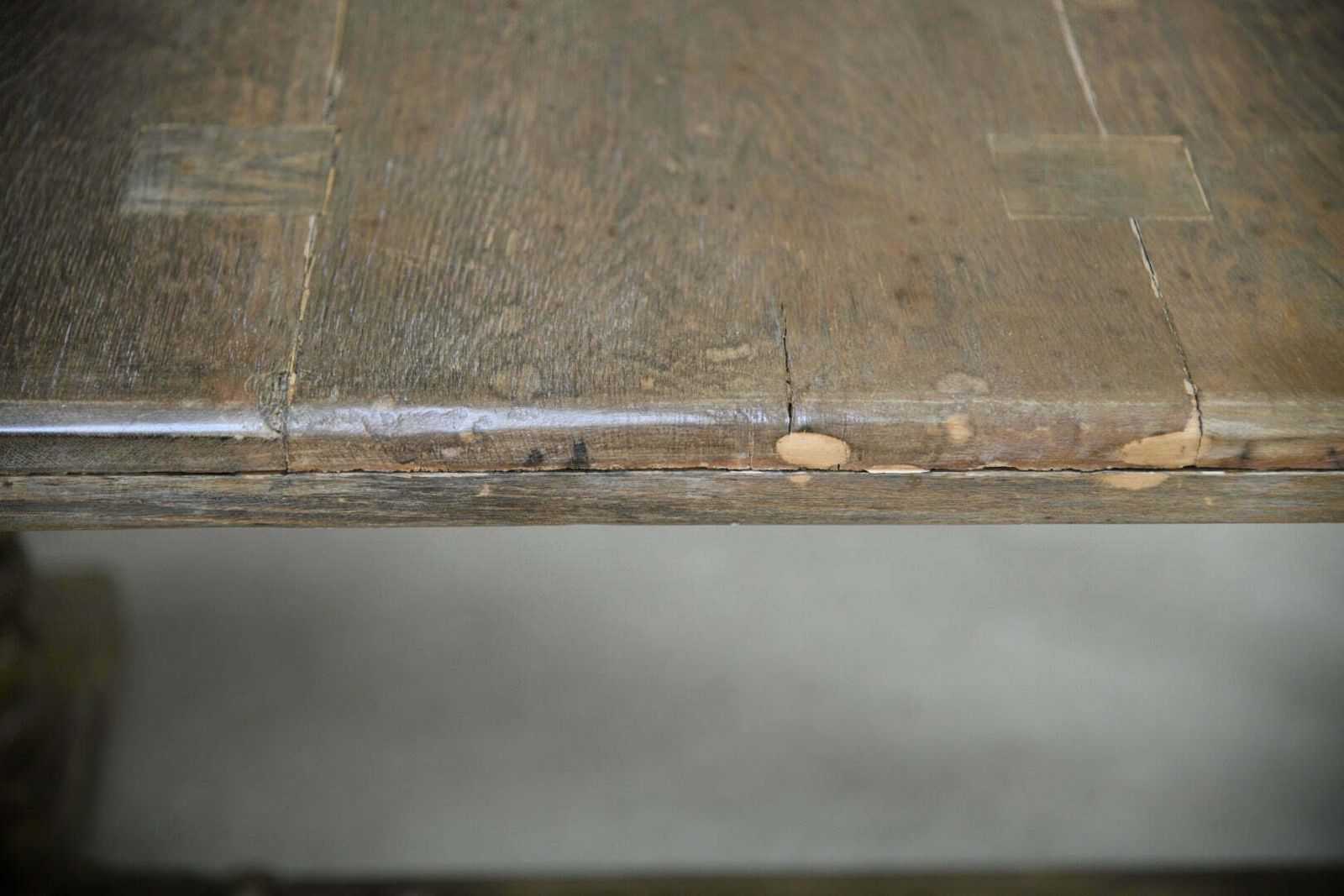 Rustic Oak Refectory Table photo Furniture